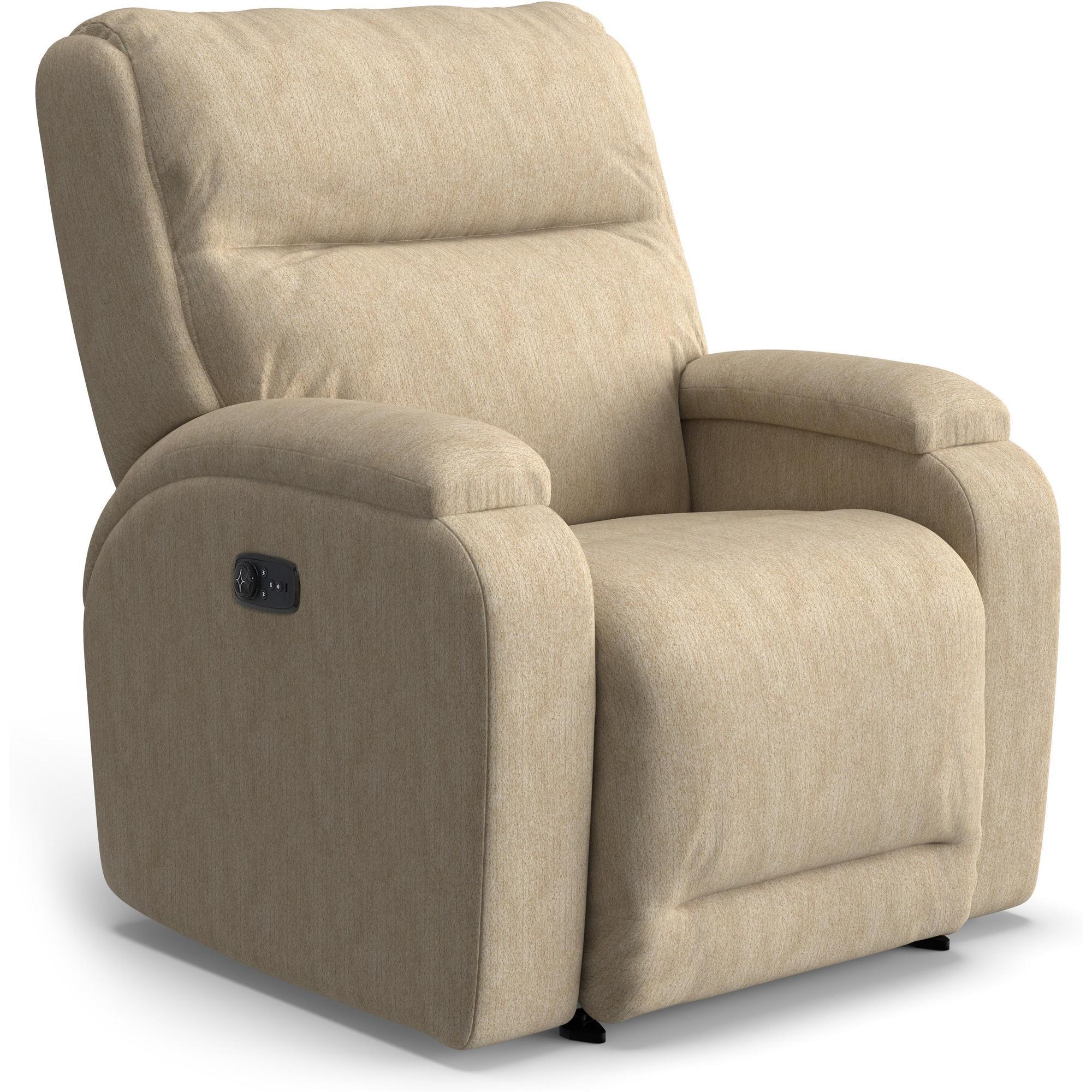 Storytime Maverly Power Cozzia Swivel Glide Recliner with Heat & Massa