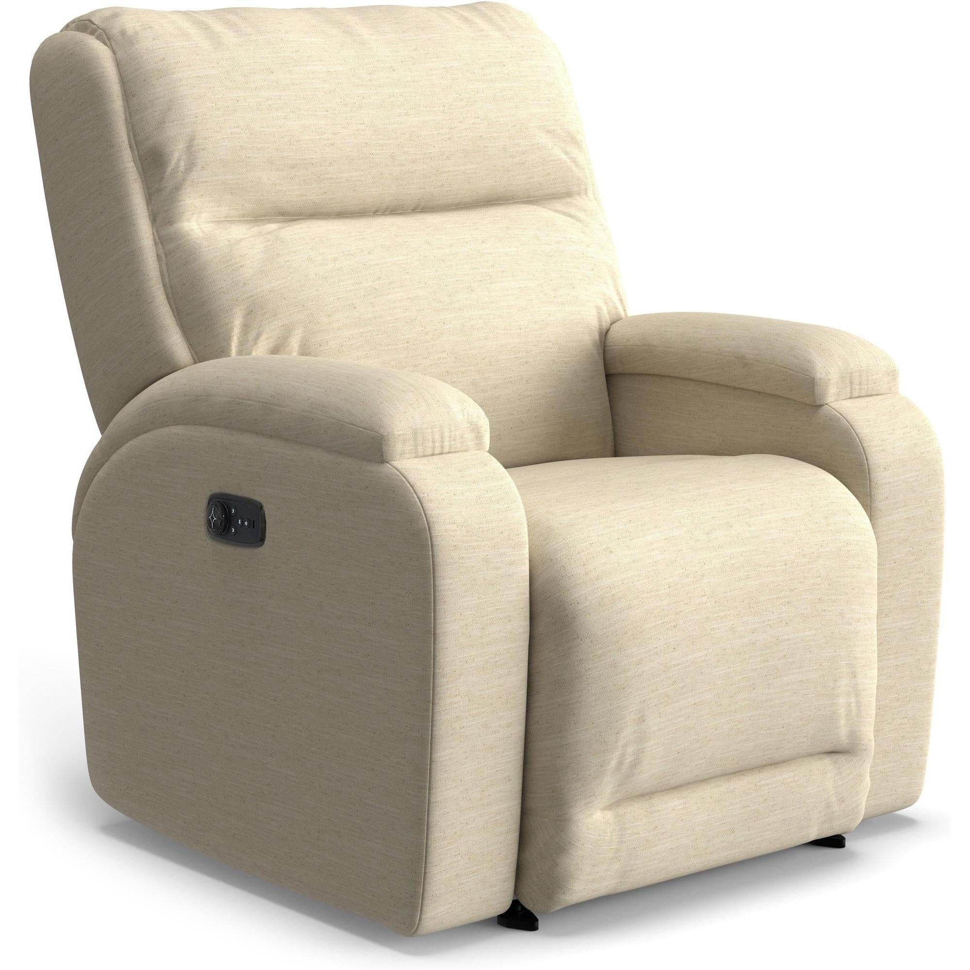 Storytime Maverly Power Cozzia Swivel Glide Recliner with Heat & Massa