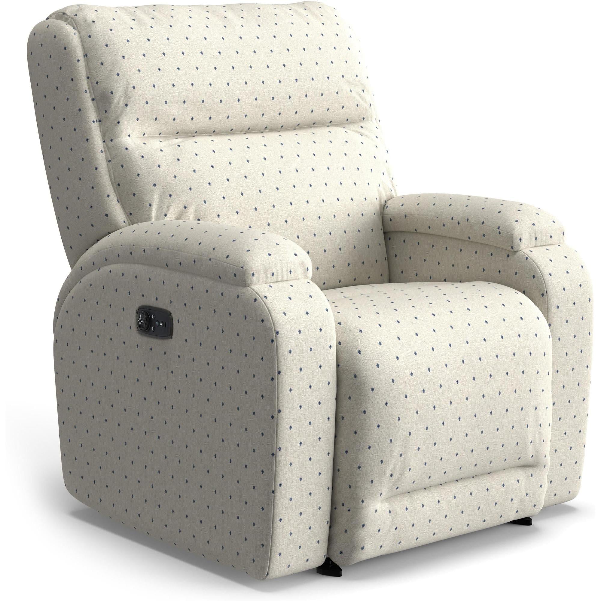 Storytime Maverly Power Cozzia Swivel Glide Recliner with Heat & Massa