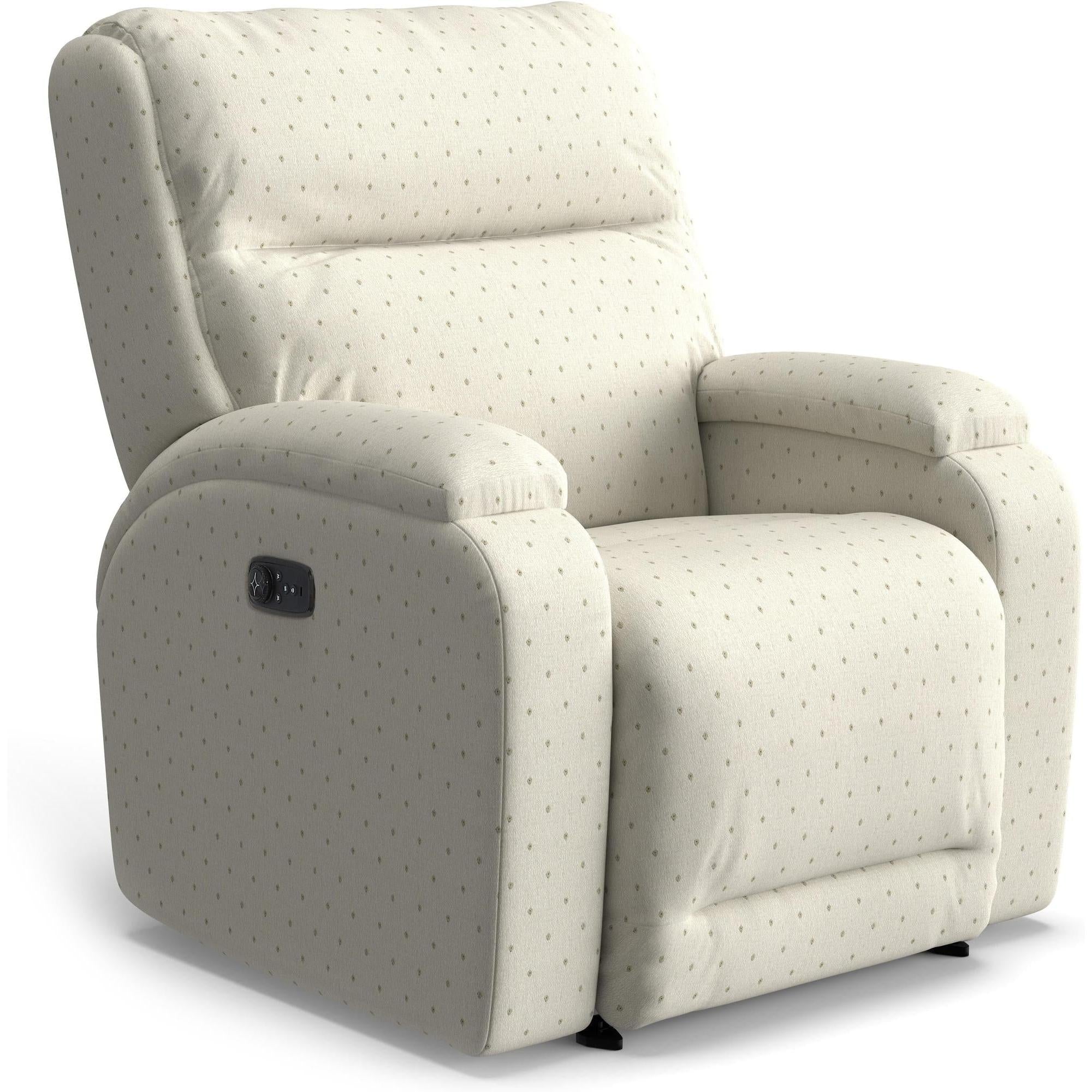 Storytime Maverly Power Cozzia Swivel Glide Recliner with Heat & Massa