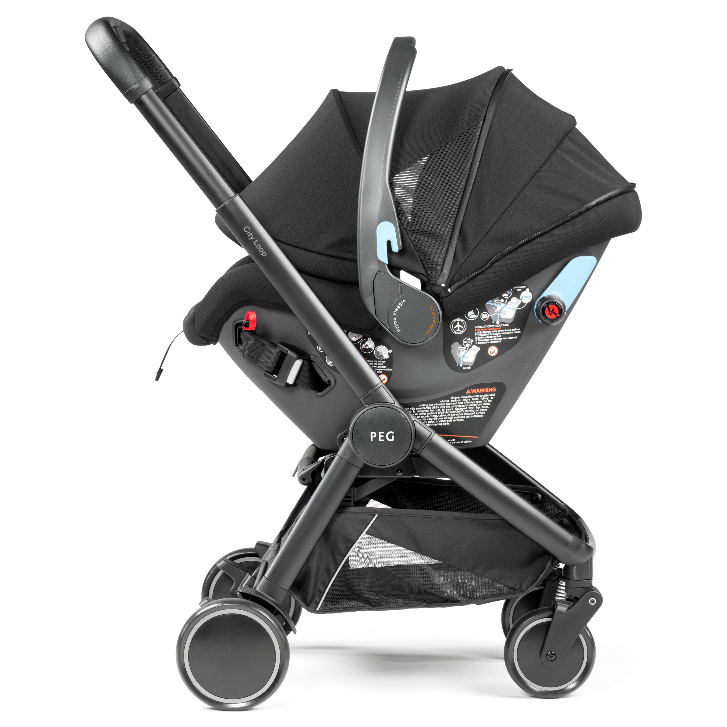 PEG City Loop Chassis + Urban Mobility Infant Car Seat Combo