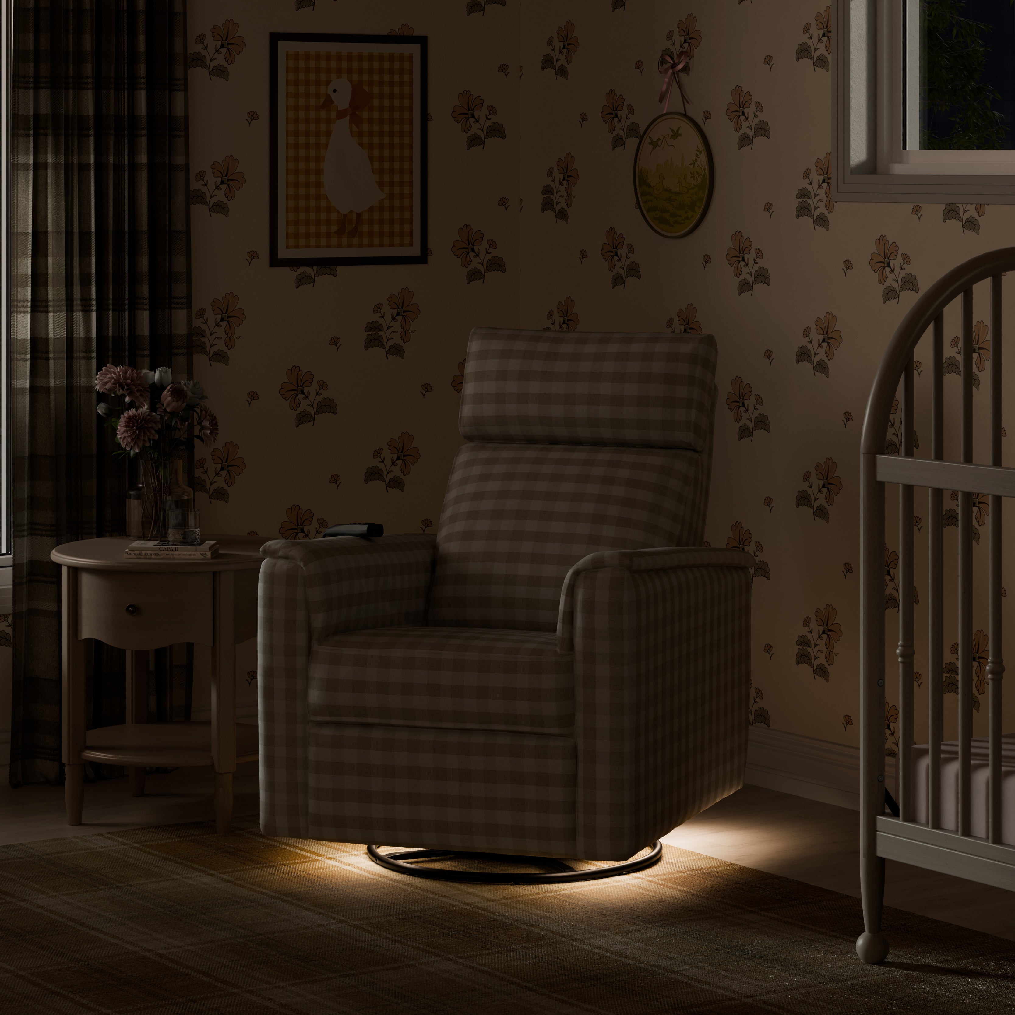 Namesake Willa Deluxe Power Recliner and Swivel Glider with Heat & Massage