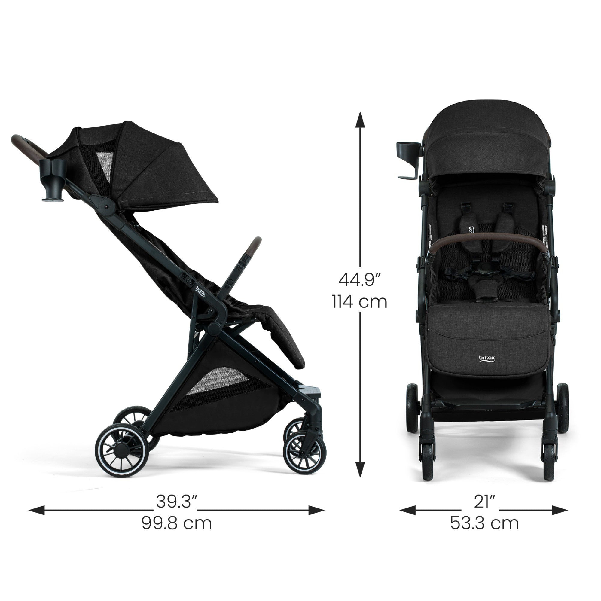 Britax Juniper+ Compact Stroller wiith One-Hand RapidFold
