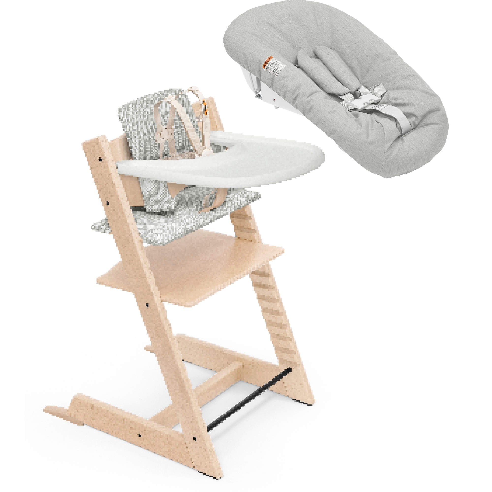 Stokke Tripp Trapp High Chair² with Cushion, Newborn Tray and Newborn set