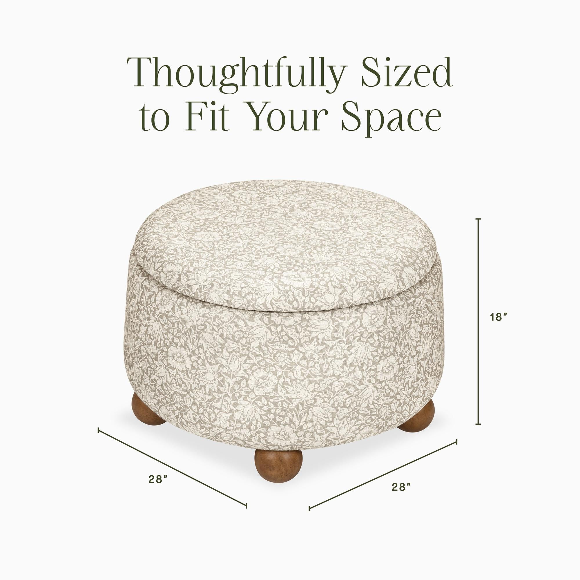 Morris & Co. x Namesake Tuffet Storage Ottoman