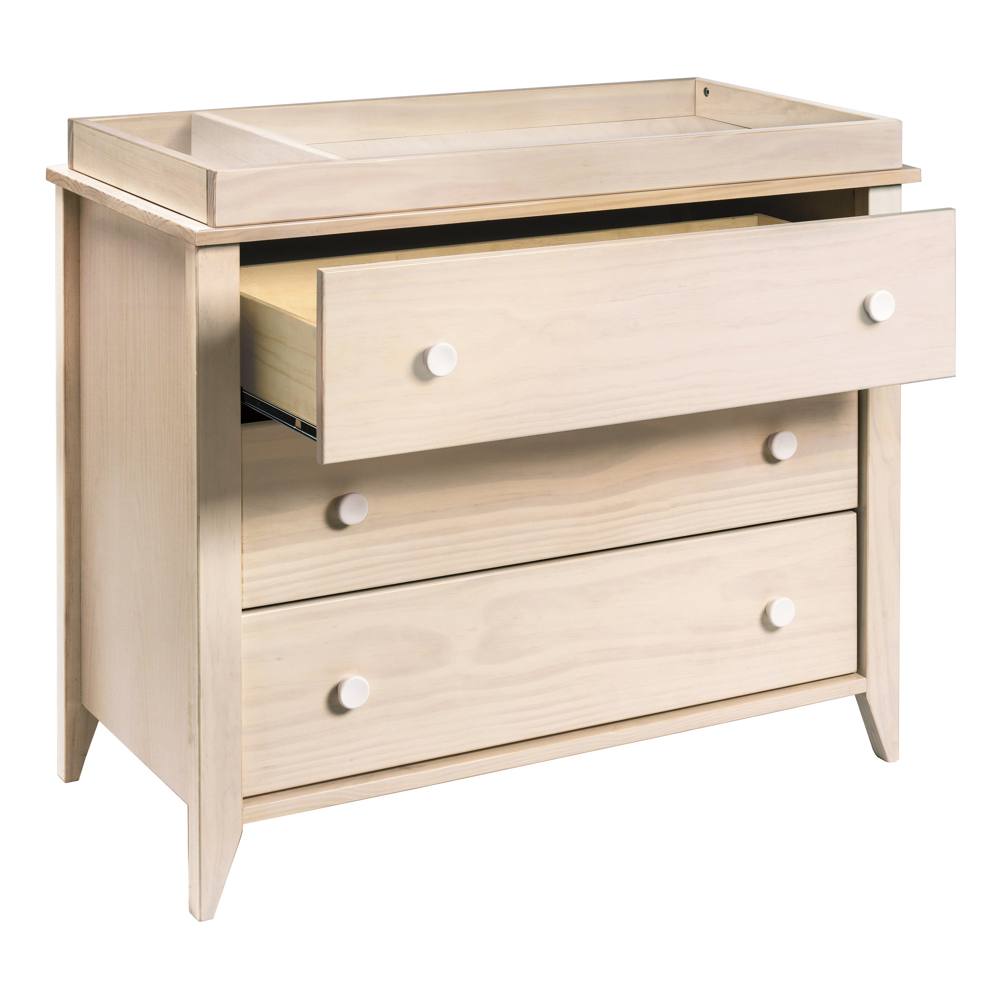 M10323NXW,Babyletto,Sprout 3-Drawer Changer Dresser in Washed Natural and White