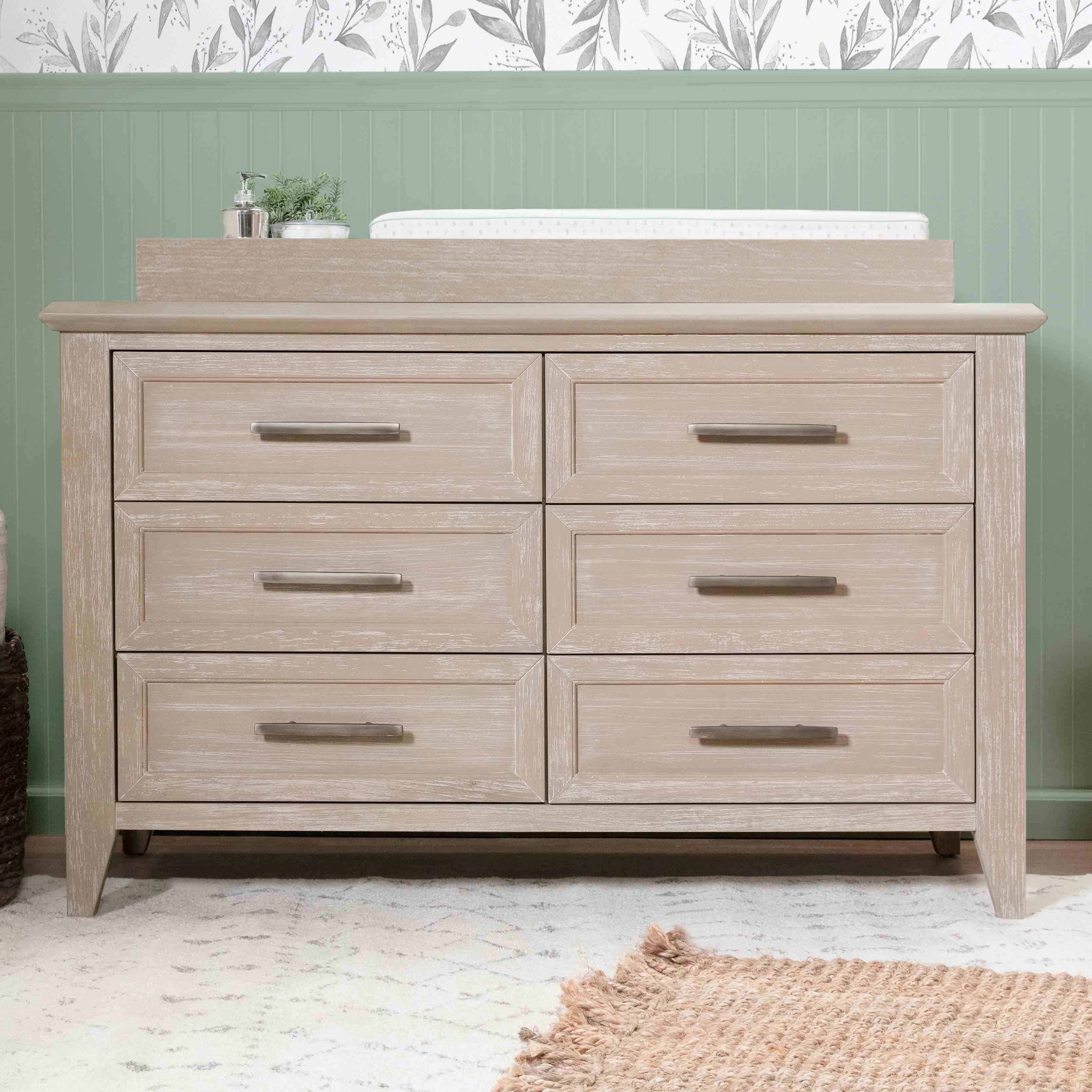 B14416SDB,Monogram by Namesake,Beckett 6-Drawer Dresser in Sandbar