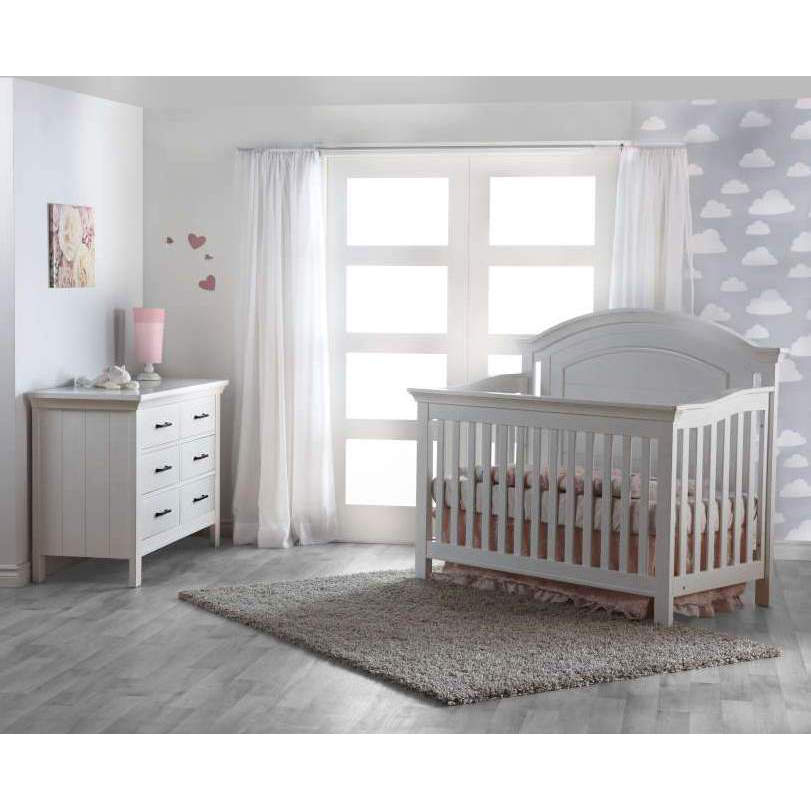 Pali Como Arch Forever Crib + Double Dresser Set