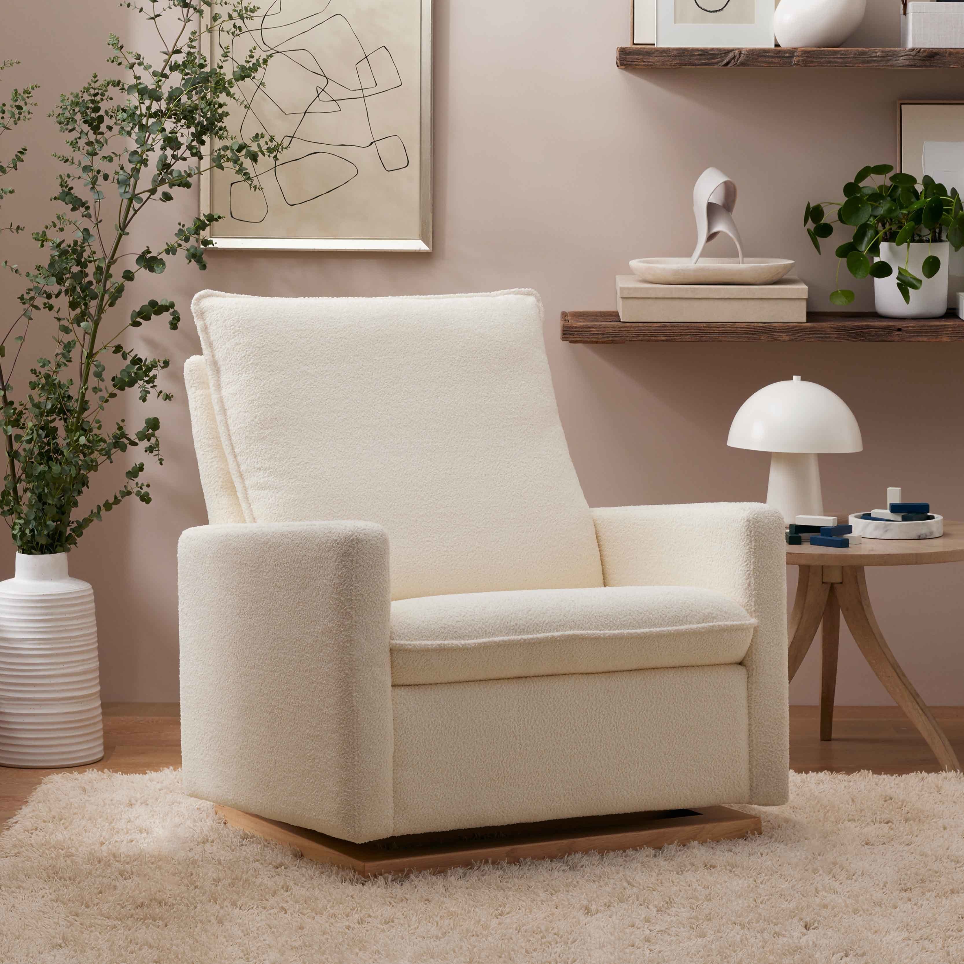 Babyletto Cali Pillowback Chair and a Half Glider in Fleece