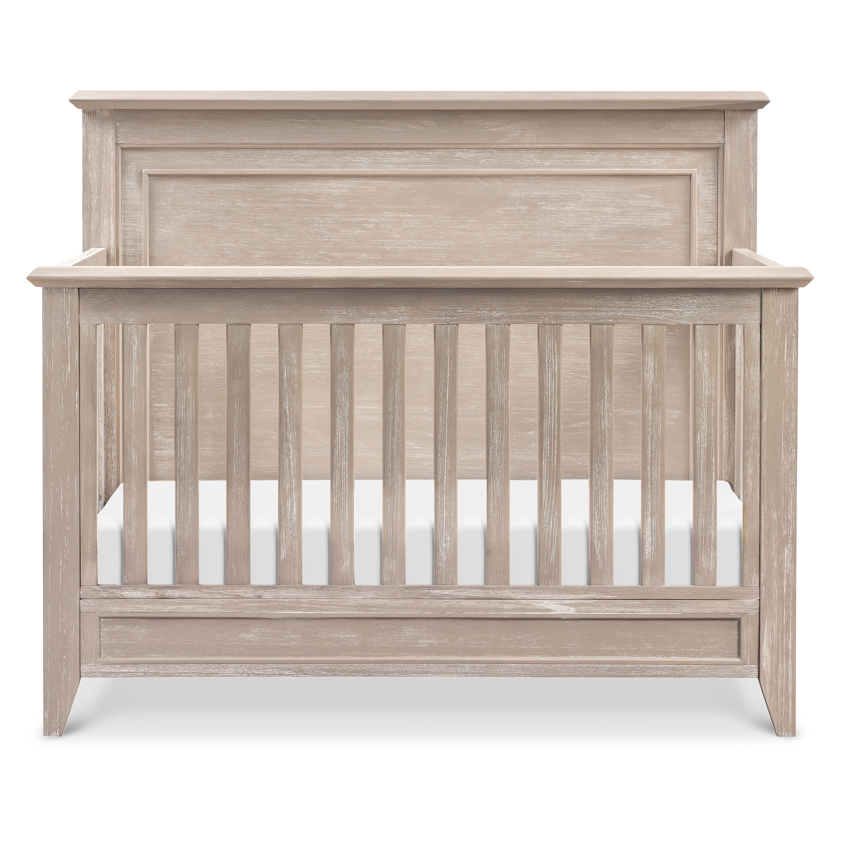 M24401SDB,Monogram by Namesake,Beckett Rustic 4-in-1 Convertible Flat Top Crib in Sandbar