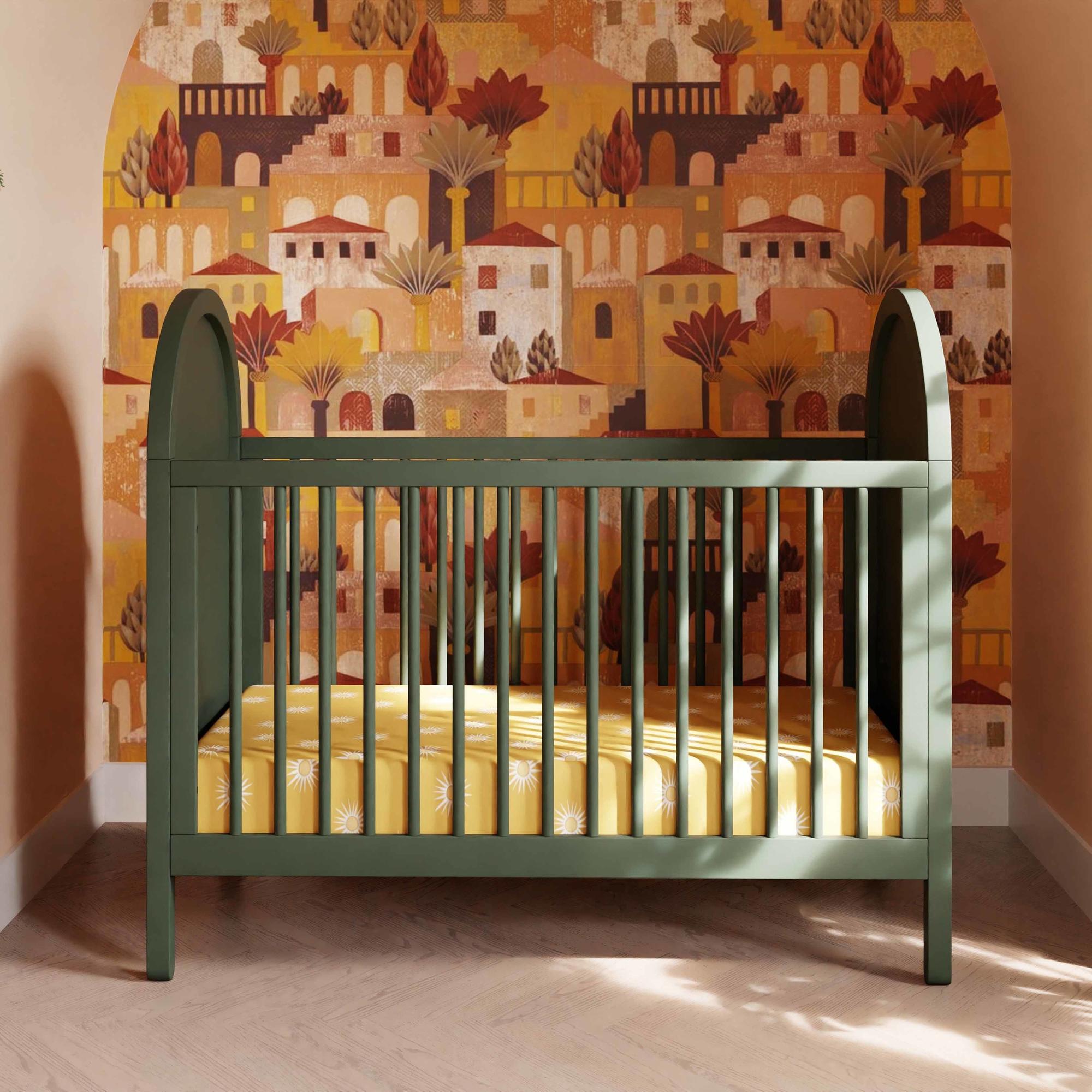 Babyletto Bondi Cane 3-in-1 Convertible Crib with Toddler Bed Conversion Kit