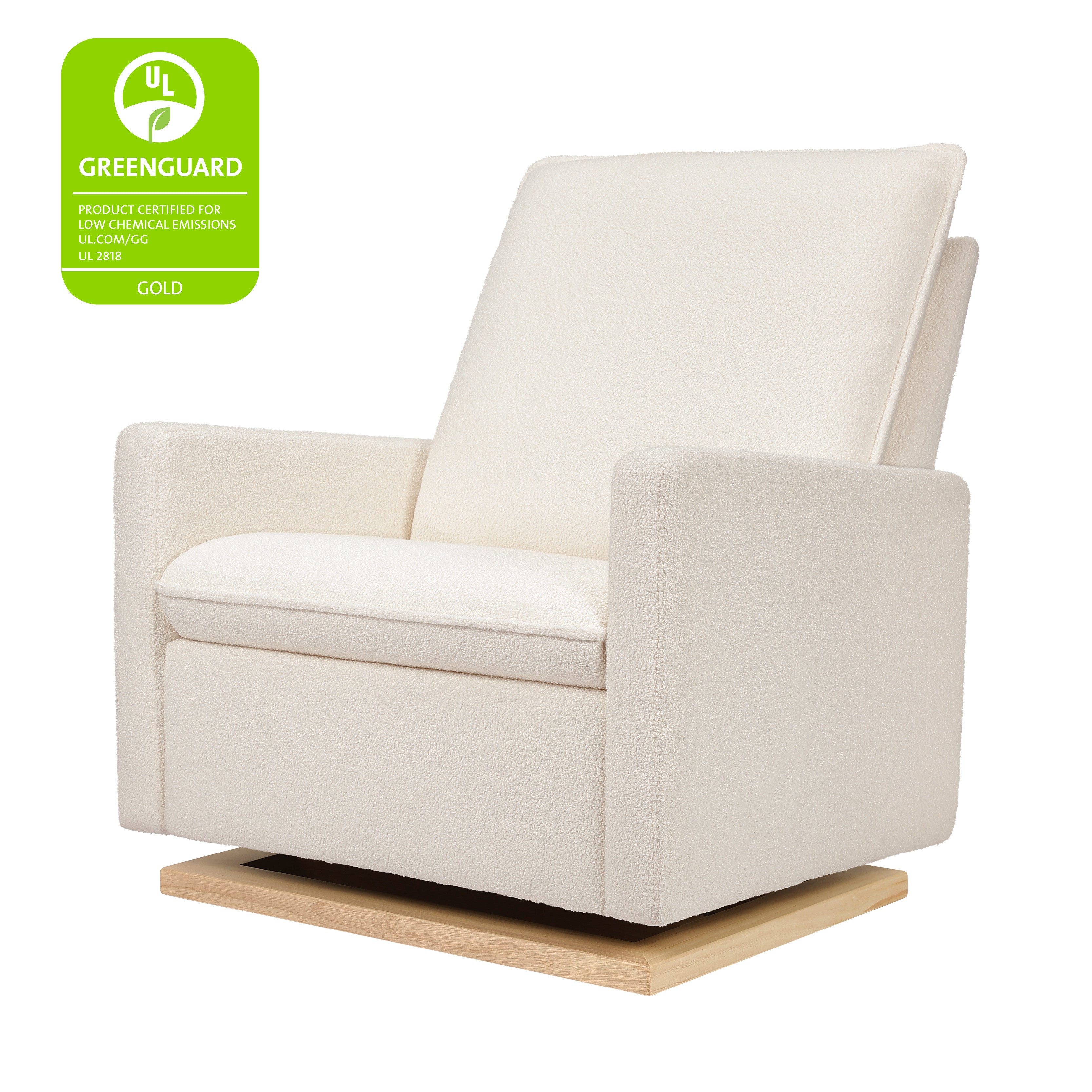 Babyletto Cali Pillowback Chair and a Half Glider in Fleece