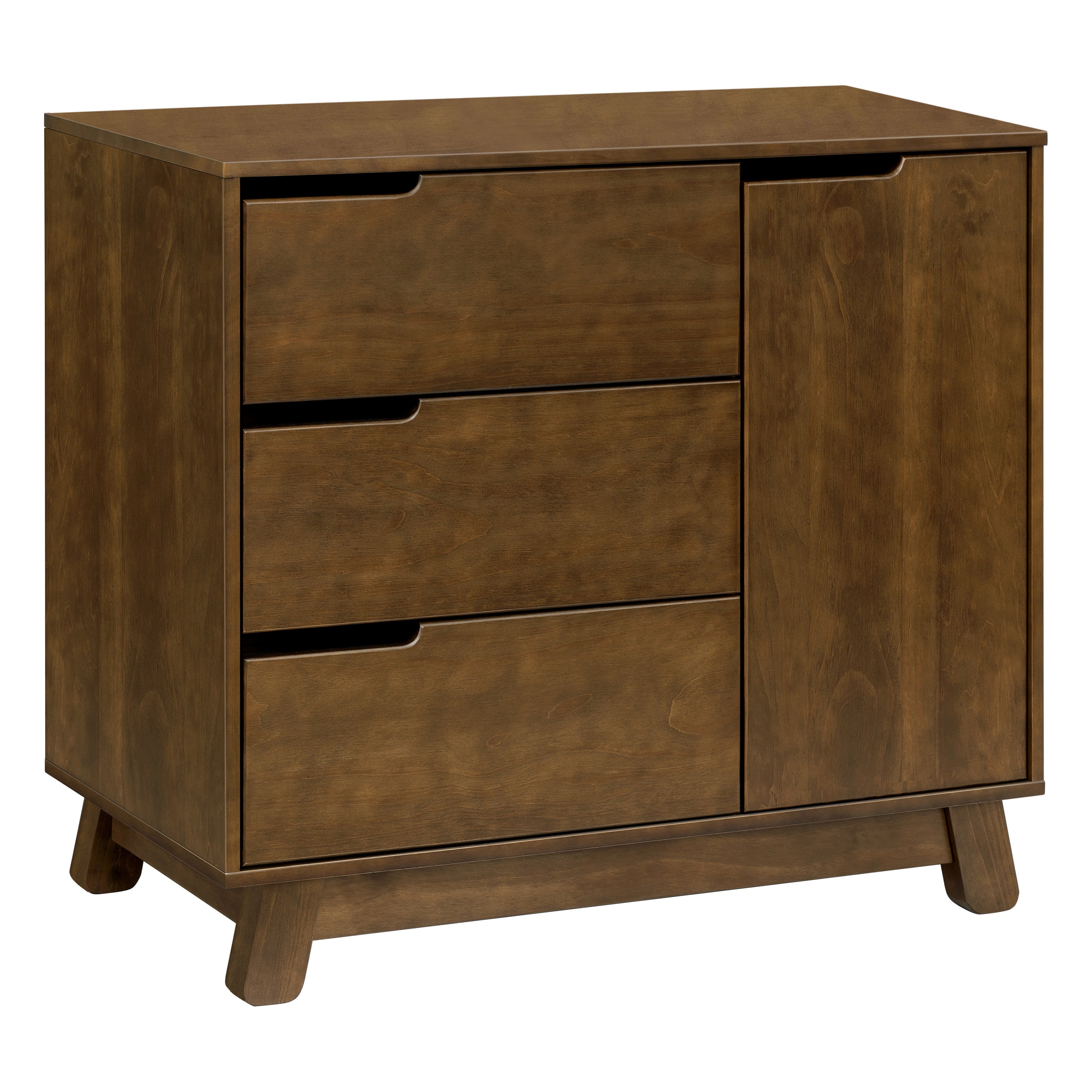 M4223NL,Babyletto,Hudson 3-Drawer Changer Dresser w/Removable Changing Tray in Natural Walnut