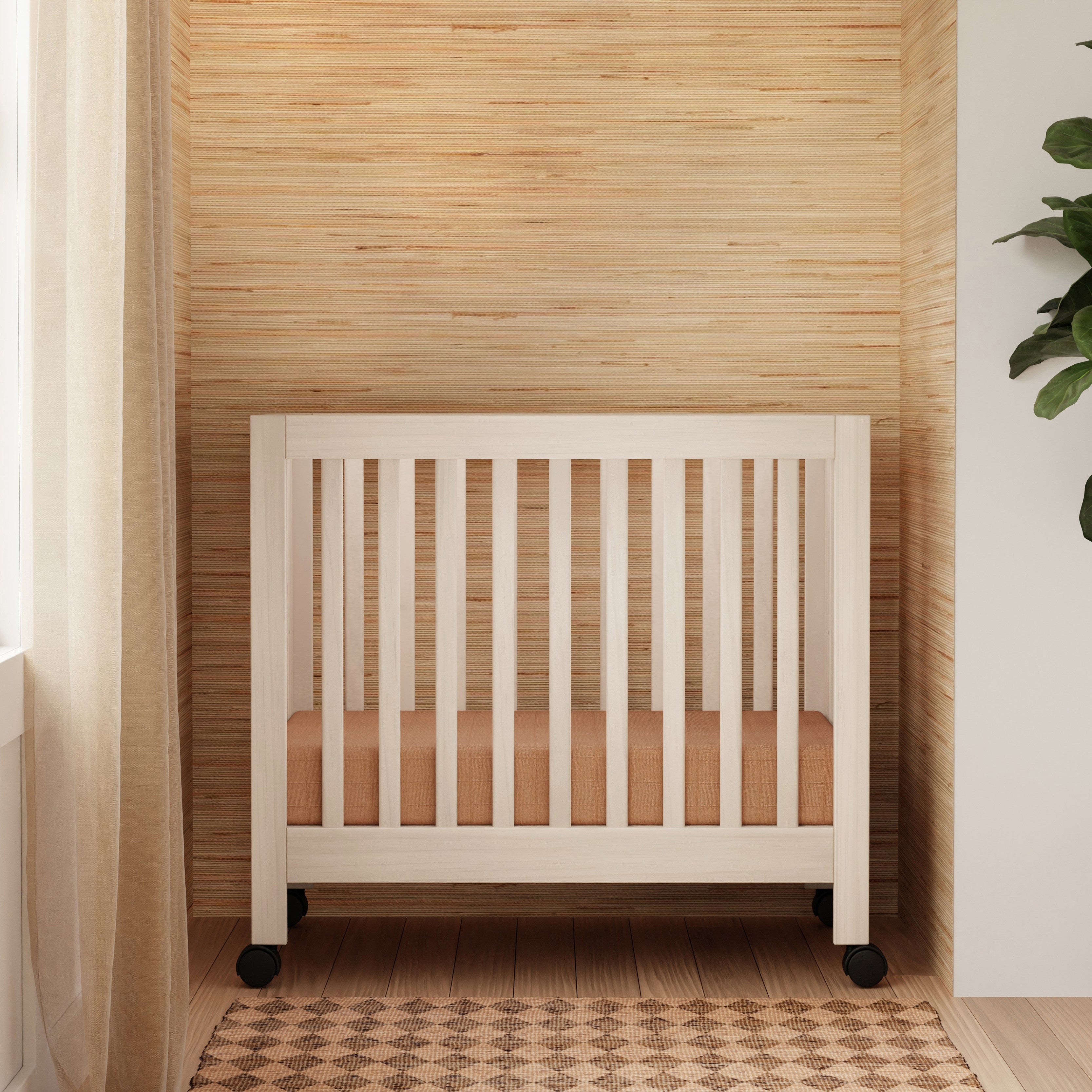 Origami Portable Mini Crib With Wheels | Babyletto
