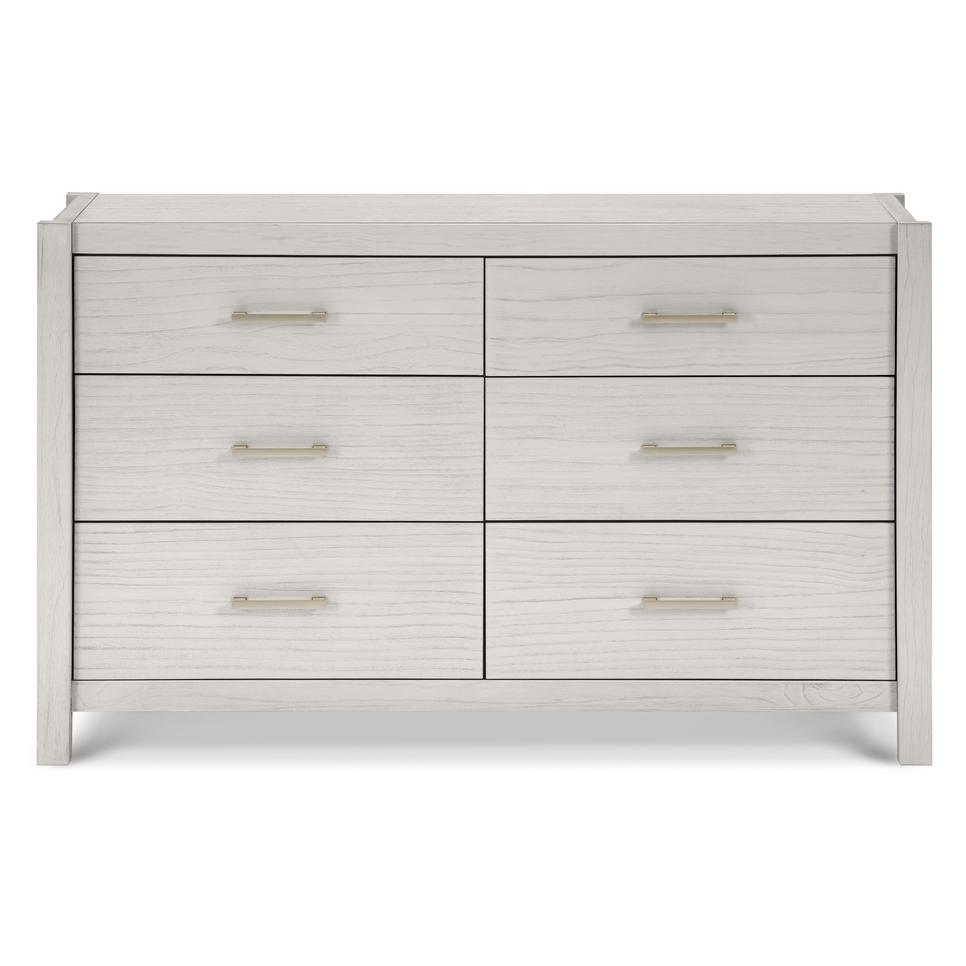 B26416WDF,Monogram by Namesake,Hemsted 6-Drawer Assembled Dresser in White Driftwood