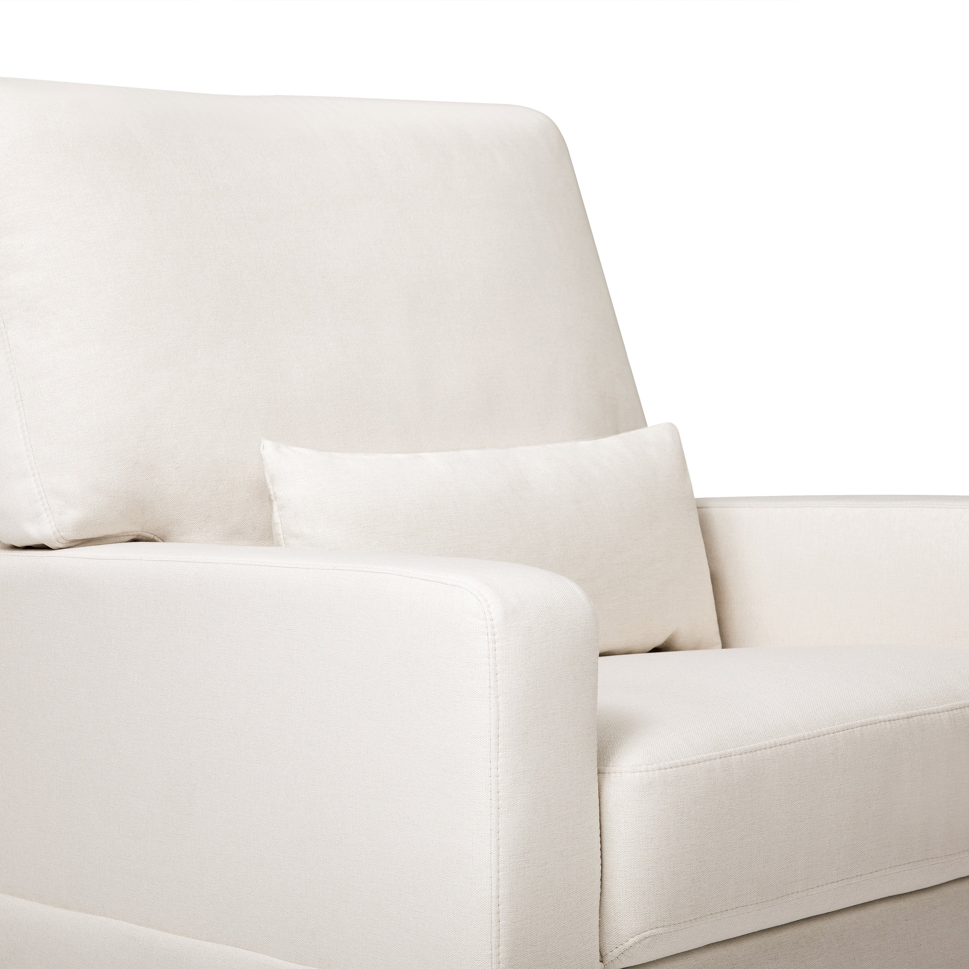 M21787PCMEW,Namesake,Crawford Pillowback Comfort Swivel Glider in Performance Cream Eco-Weave