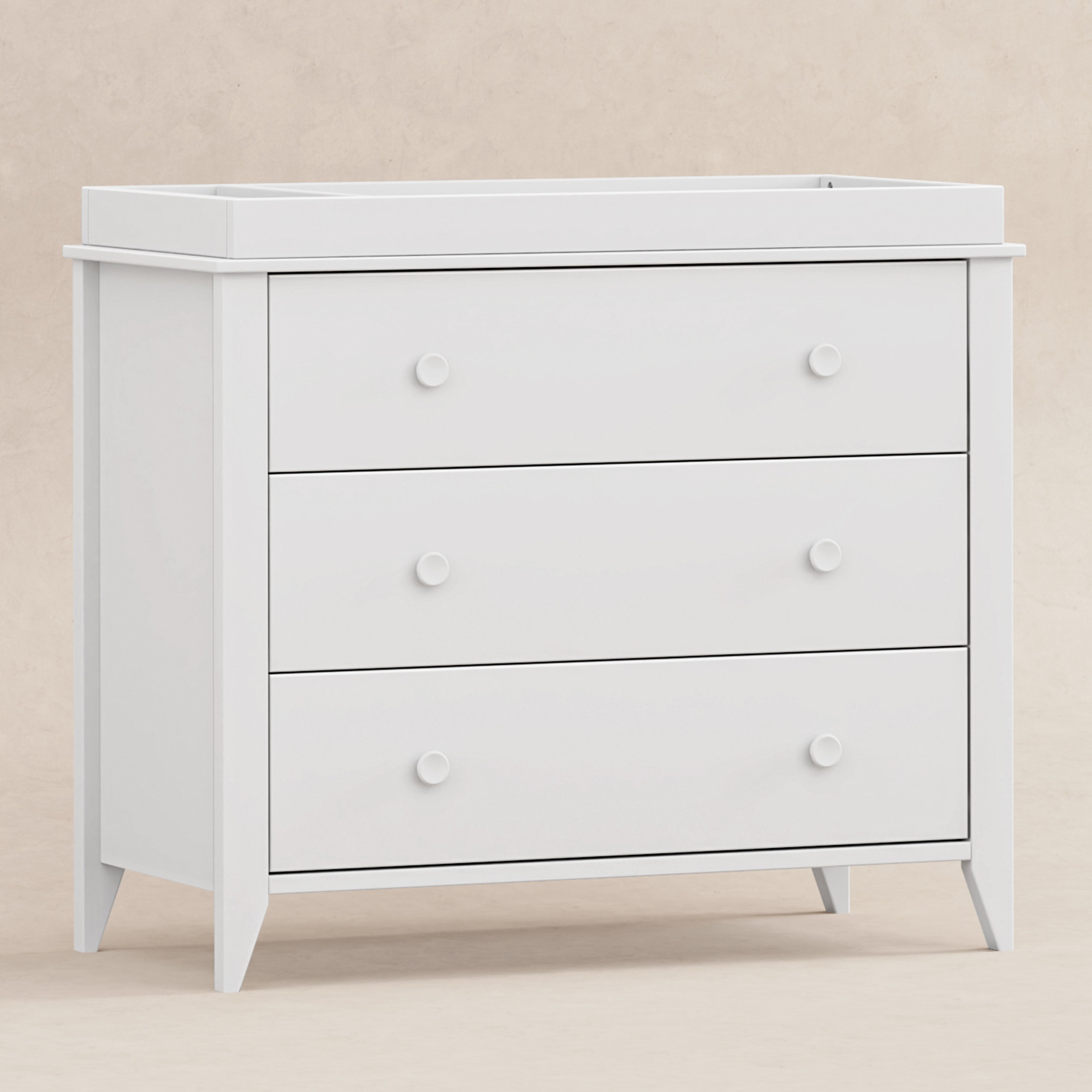 M10323W,Babyletto,Sprout 3-Drawer Changer Dresser in White Finish