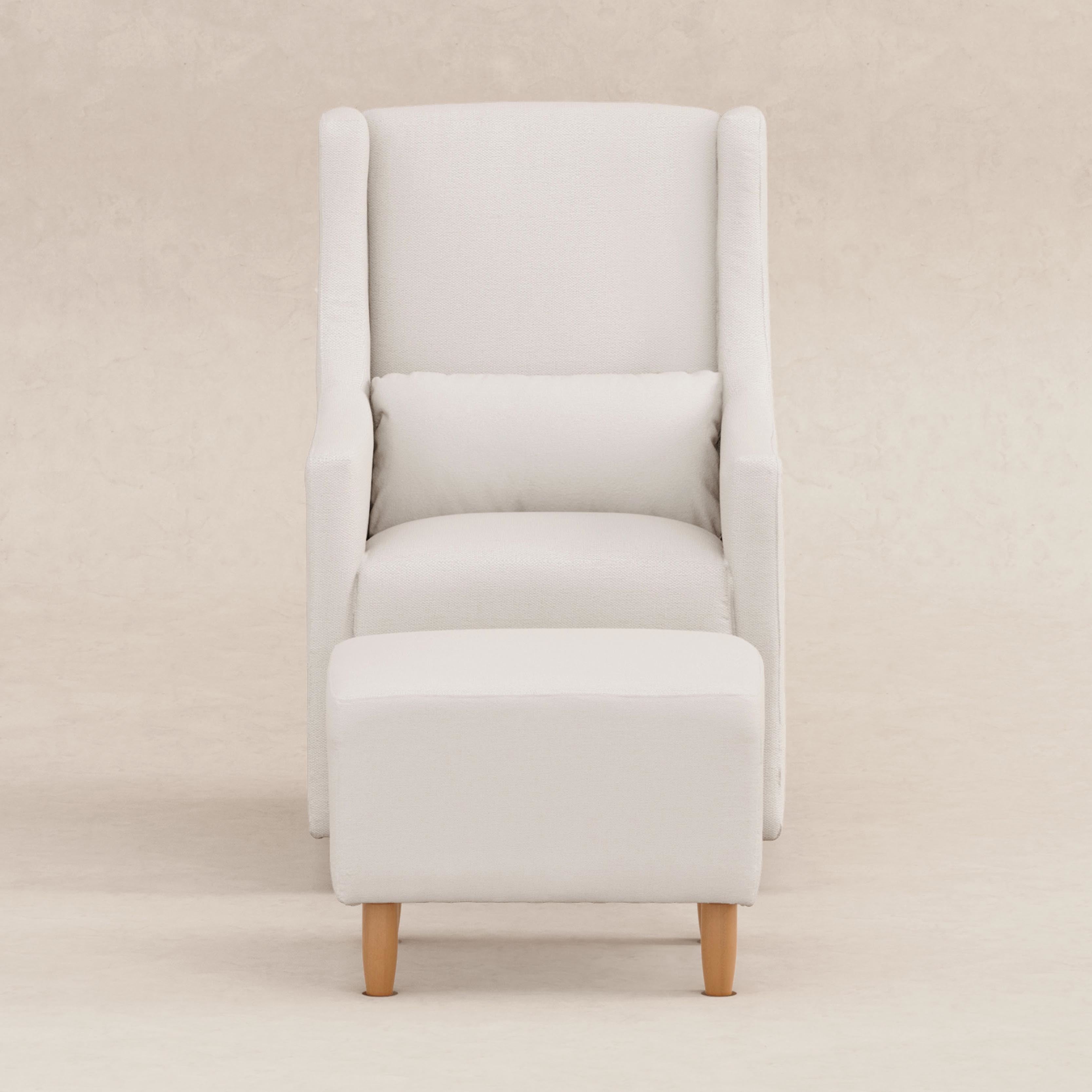 Babyletto Toco Swivel Glider and Ottoman in Eco-Performance Fabric | Water Repellent & Stain Resistant