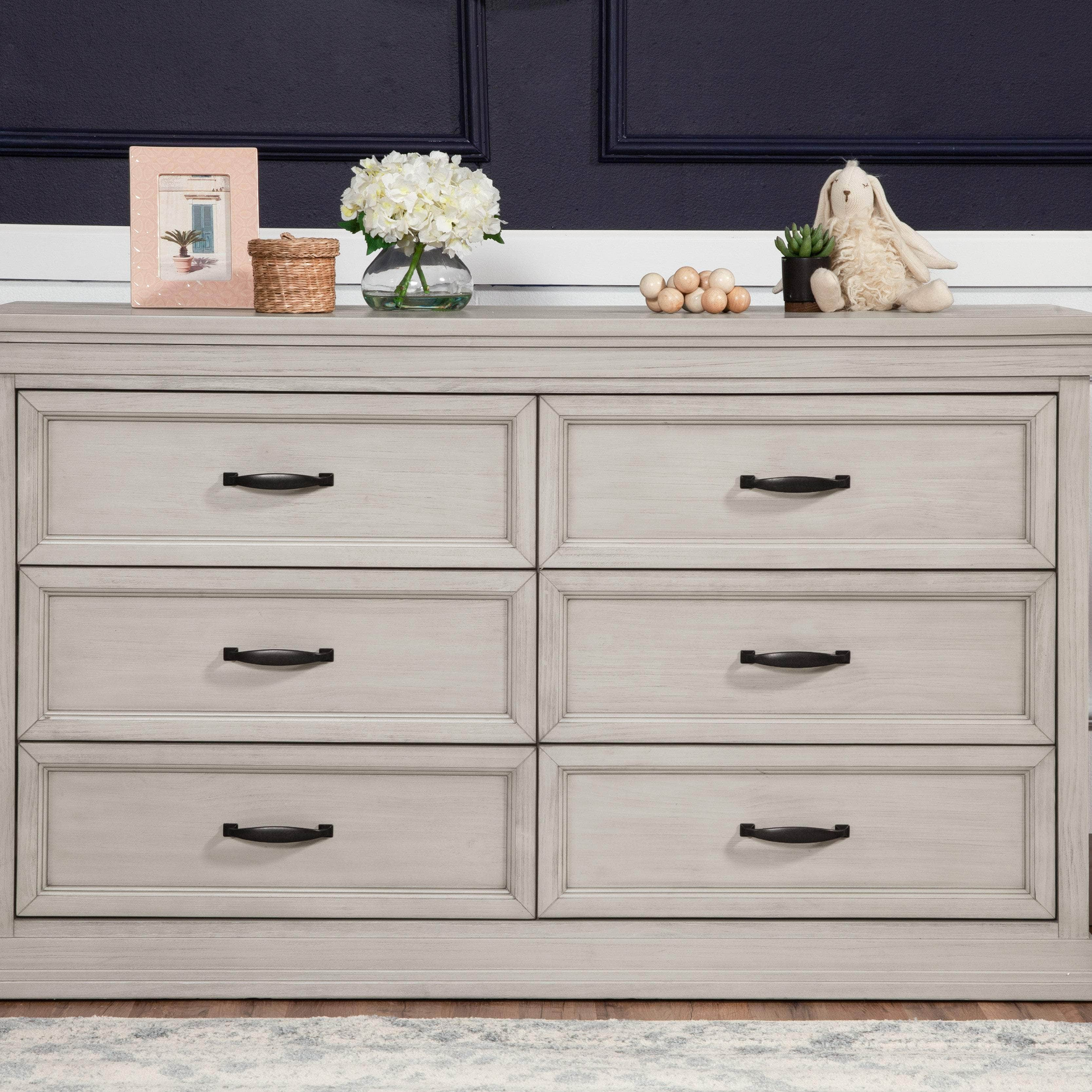 M14116LF,Monogram by Namesake,Langford 6-Drawer Dresser in London Fog