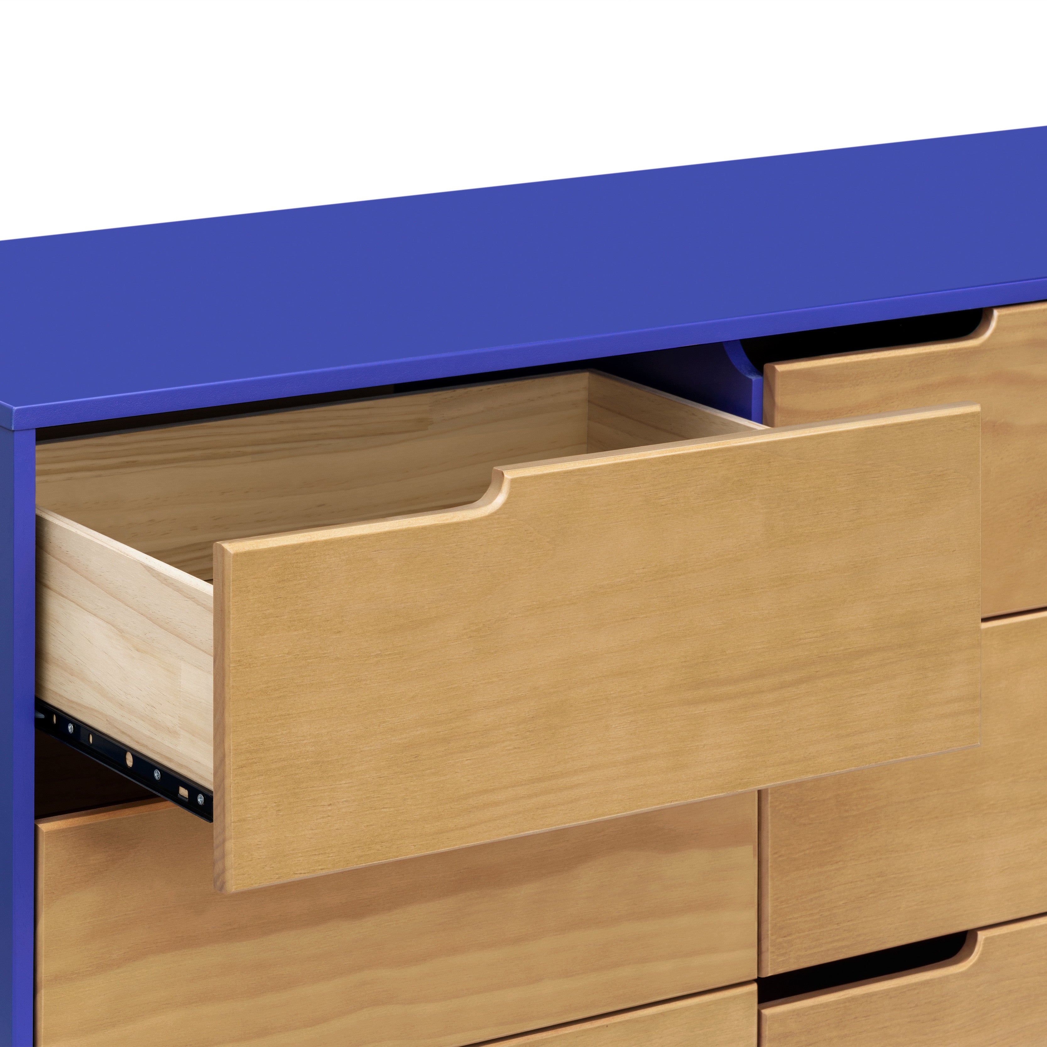 M4216CBTHY,Babyletto,Hudson 6-Drawer Double Dresser  Assembled in Cobalt and Honey