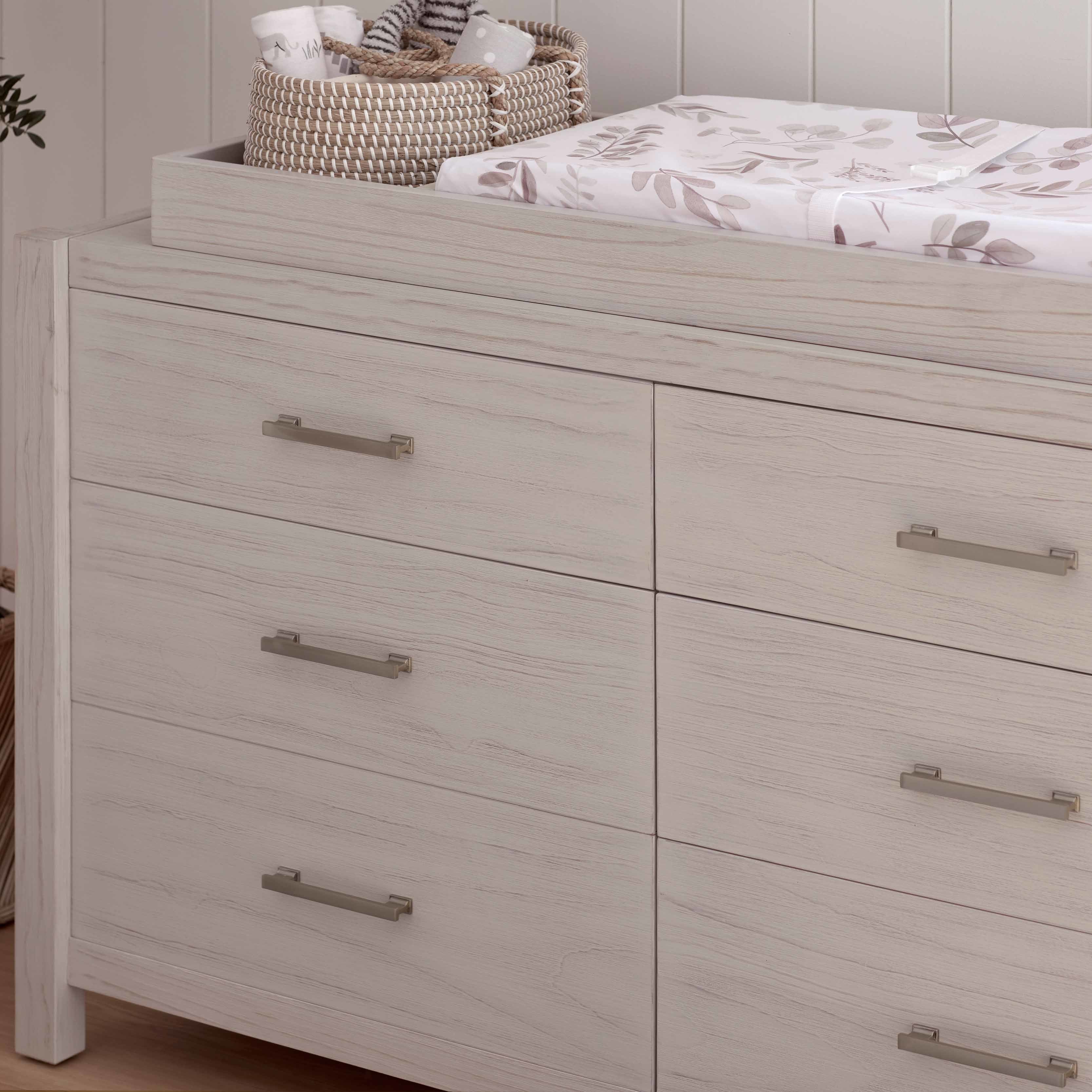 B26416WDF,Monogram by Namesake,Hemsted 6-Drawer Assembled Dresser in White Driftwood