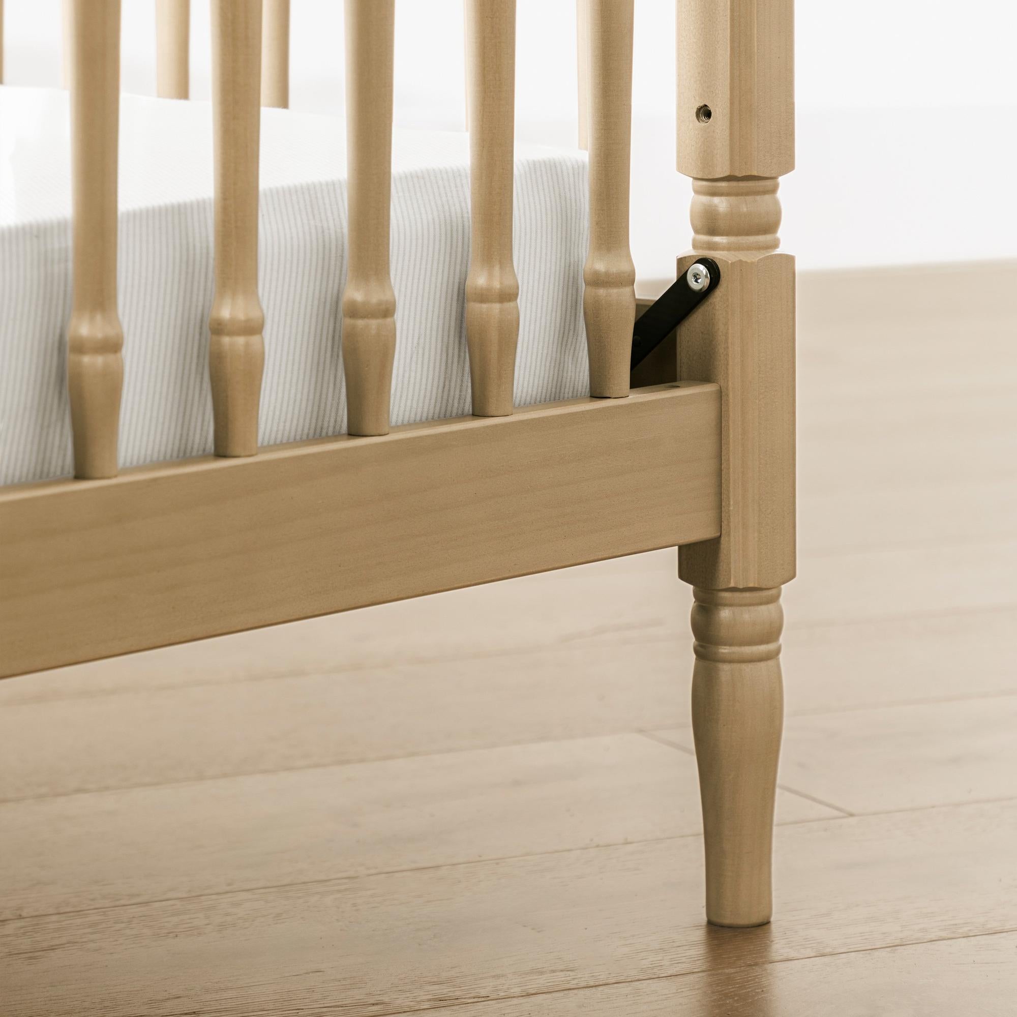 Namesake Liberty 3-in-1 Convertible Spindle Crib with Toddler Bed Conversion Kit