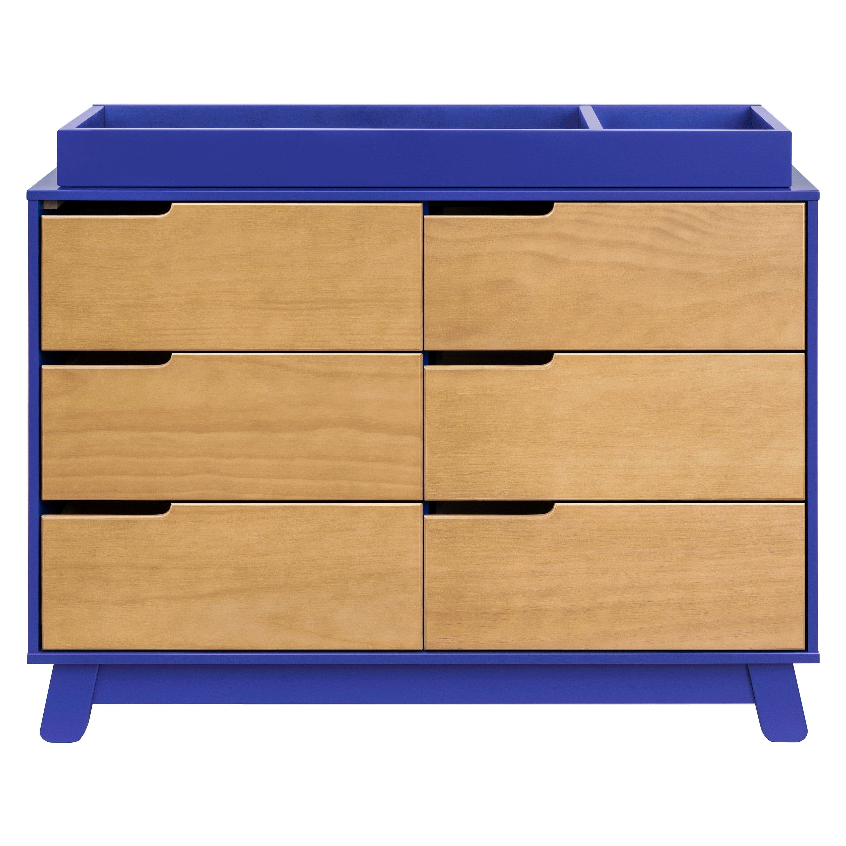 M4216CBTHY,Babyletto,Hudson 6-Drawer Double Dresser  Assembled in Cobalt and Honey