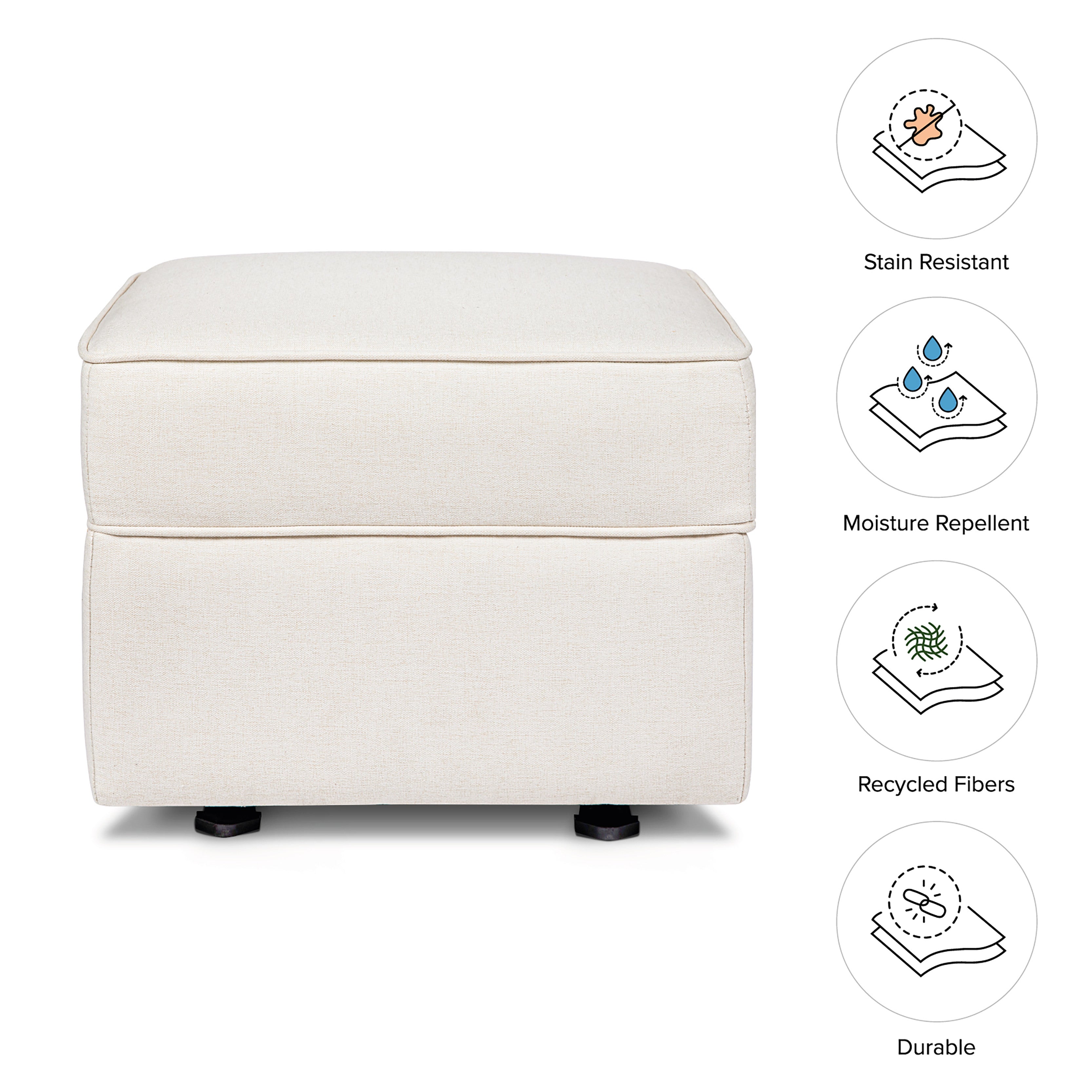 Namesake Willa-Alden Gliding Ottoman