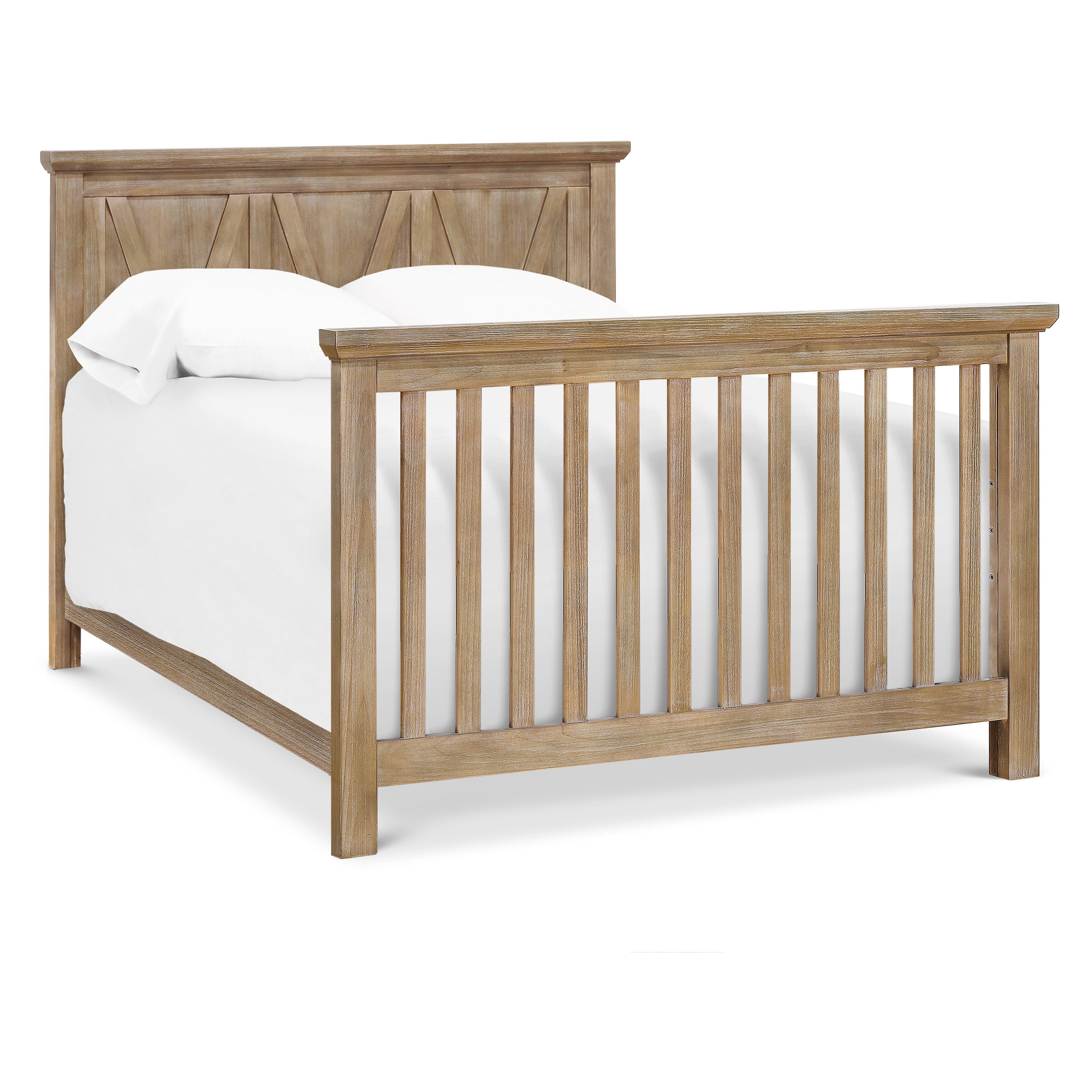 B14501DF,Monogram by Namesake,Emory Farmhouse 4-in-1 Convertible Crib in Driftwood