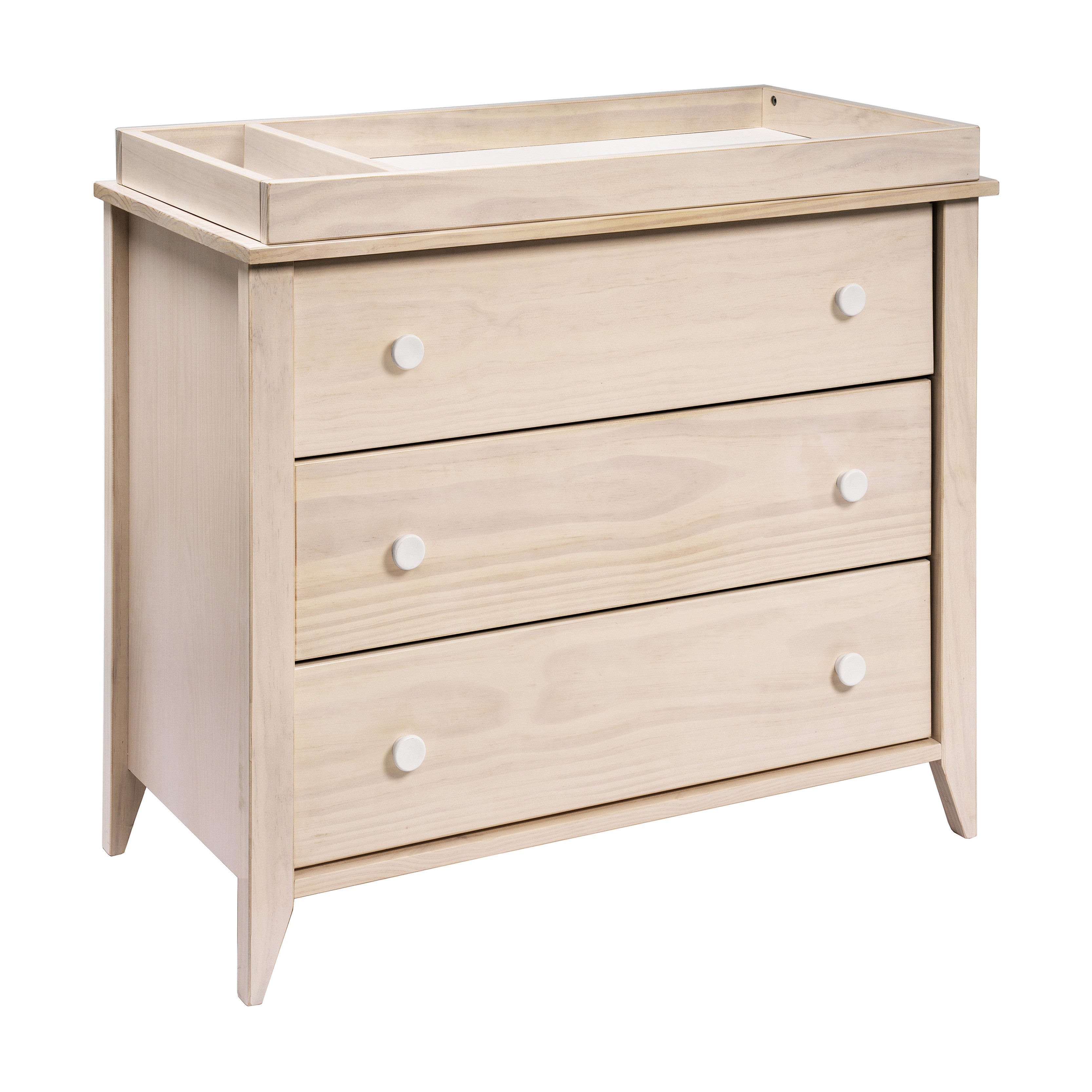 M10323NXW,Babyletto,Sprout 3-Drawer Changer Dresser in Washed Natural and White