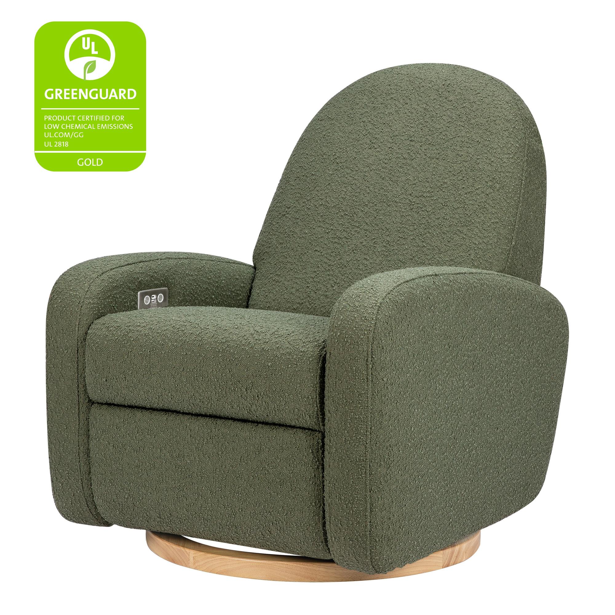 Babyletto Nami Electronic Recliner and Swivel Glider Recliner with USB port