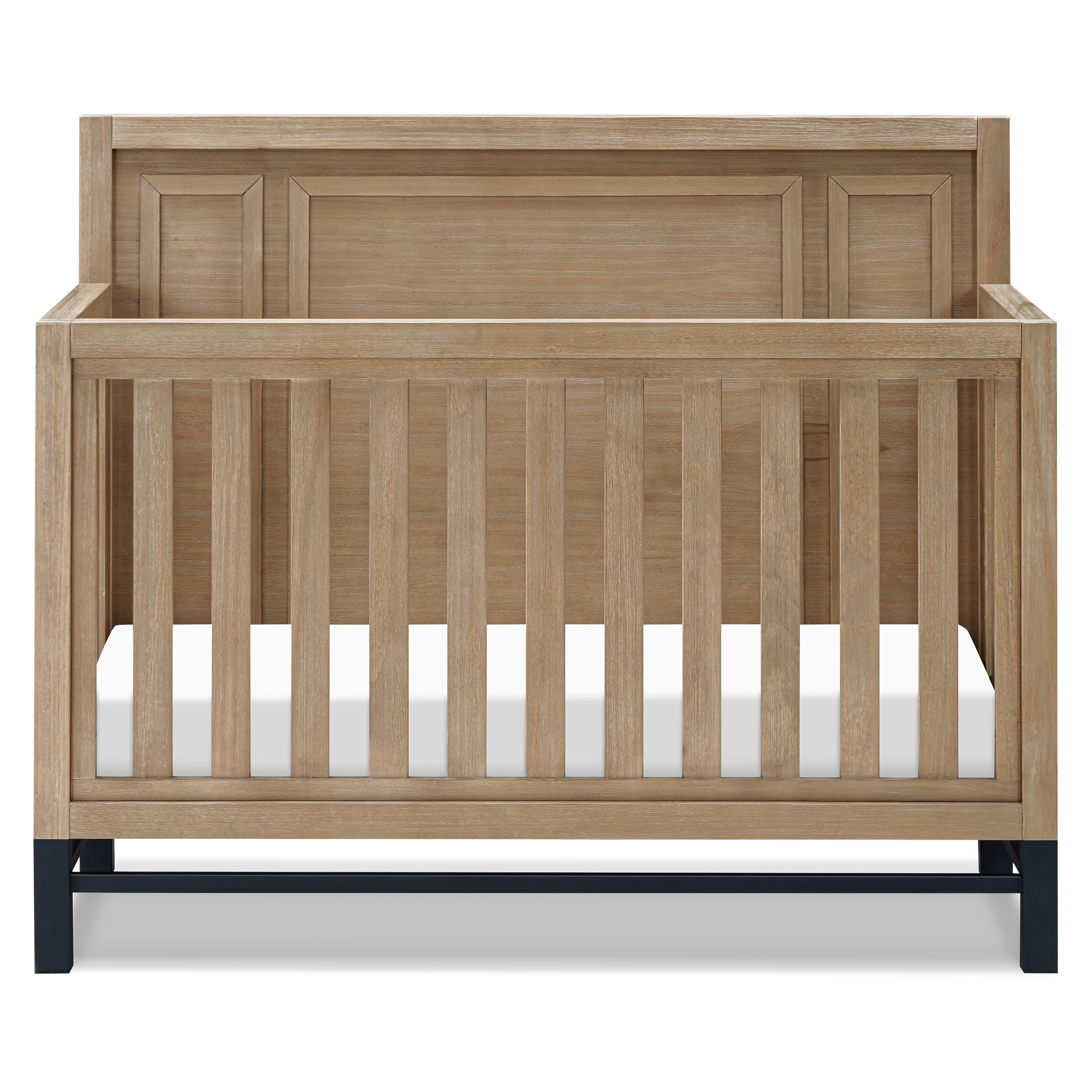 B25801DF,Monogram by Namesake,Newbern 4-in-1 Convertible Crib in Driftwood