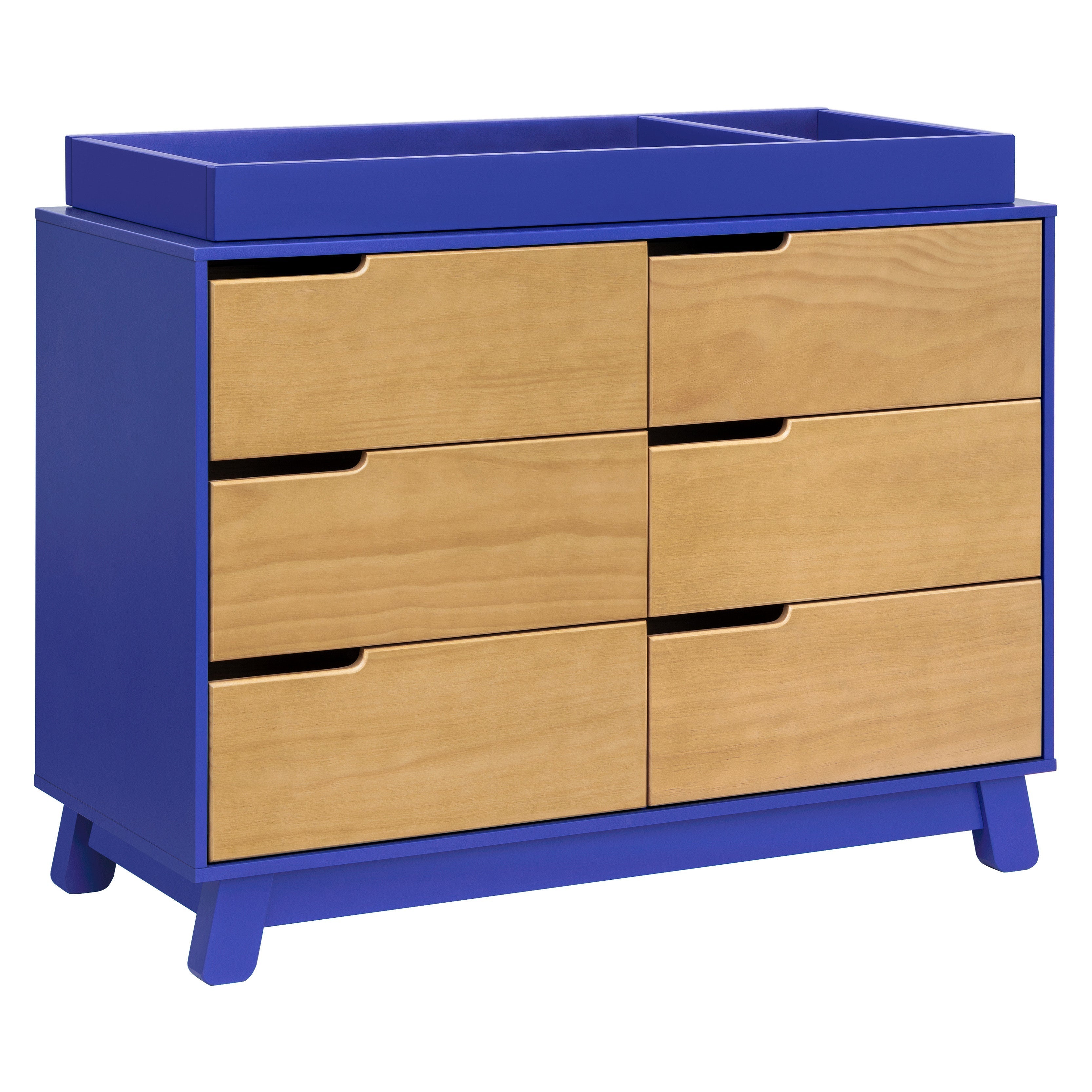 M4216CBTHY,Babyletto,Hudson 6-Drawer Double Dresser  Assembled in Cobalt and Honey