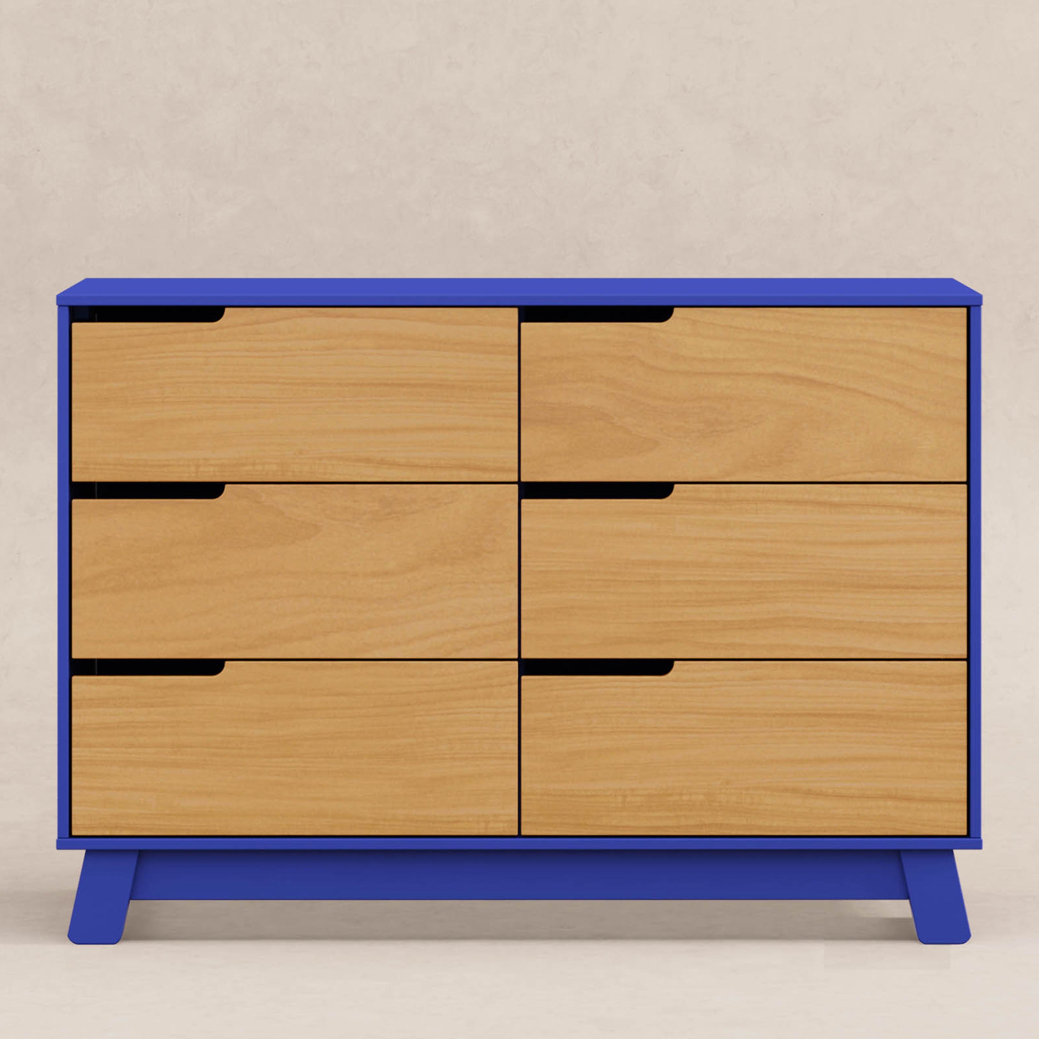 M4216CBTHY,Babyletto,Hudson 6-Drawer Double Dresser  Assembled in Cobalt and Honey