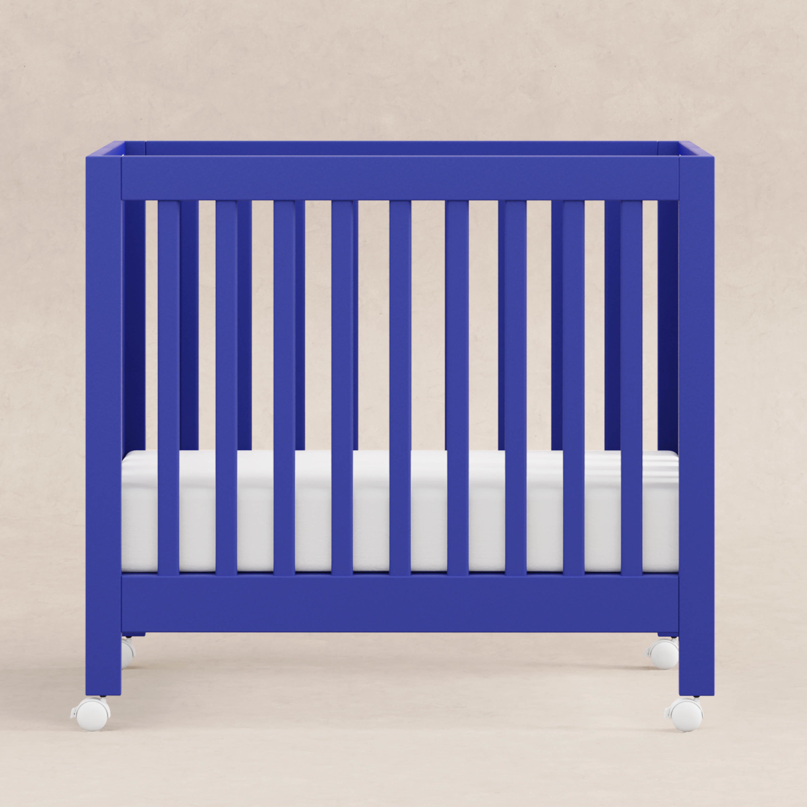 M6698CBT,Babyletto,Origami Mini Crib in Cobalt