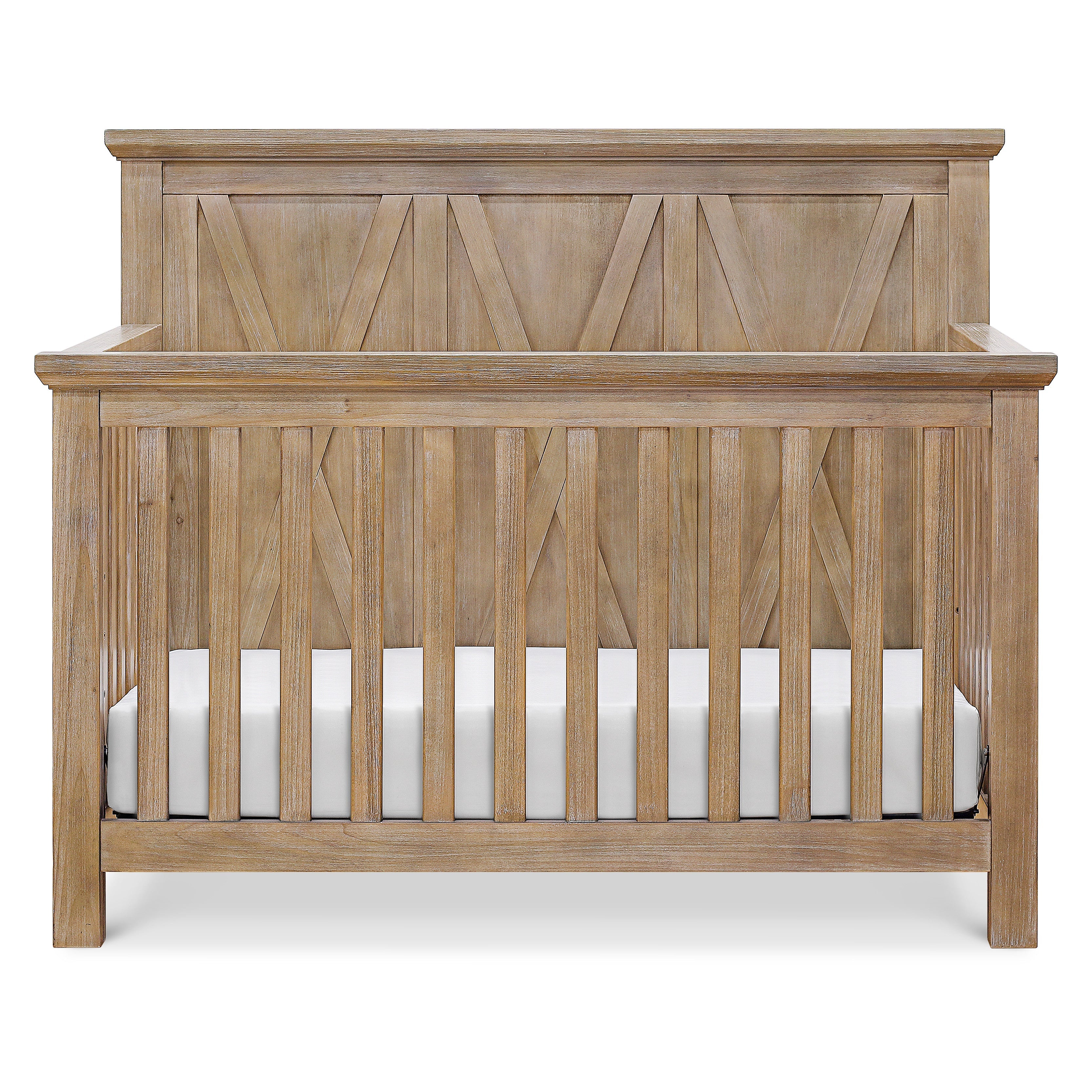 B14501DF,Monogram by Namesake,Emory Farmhouse 4-in-1 Convertible Crib in Driftwood