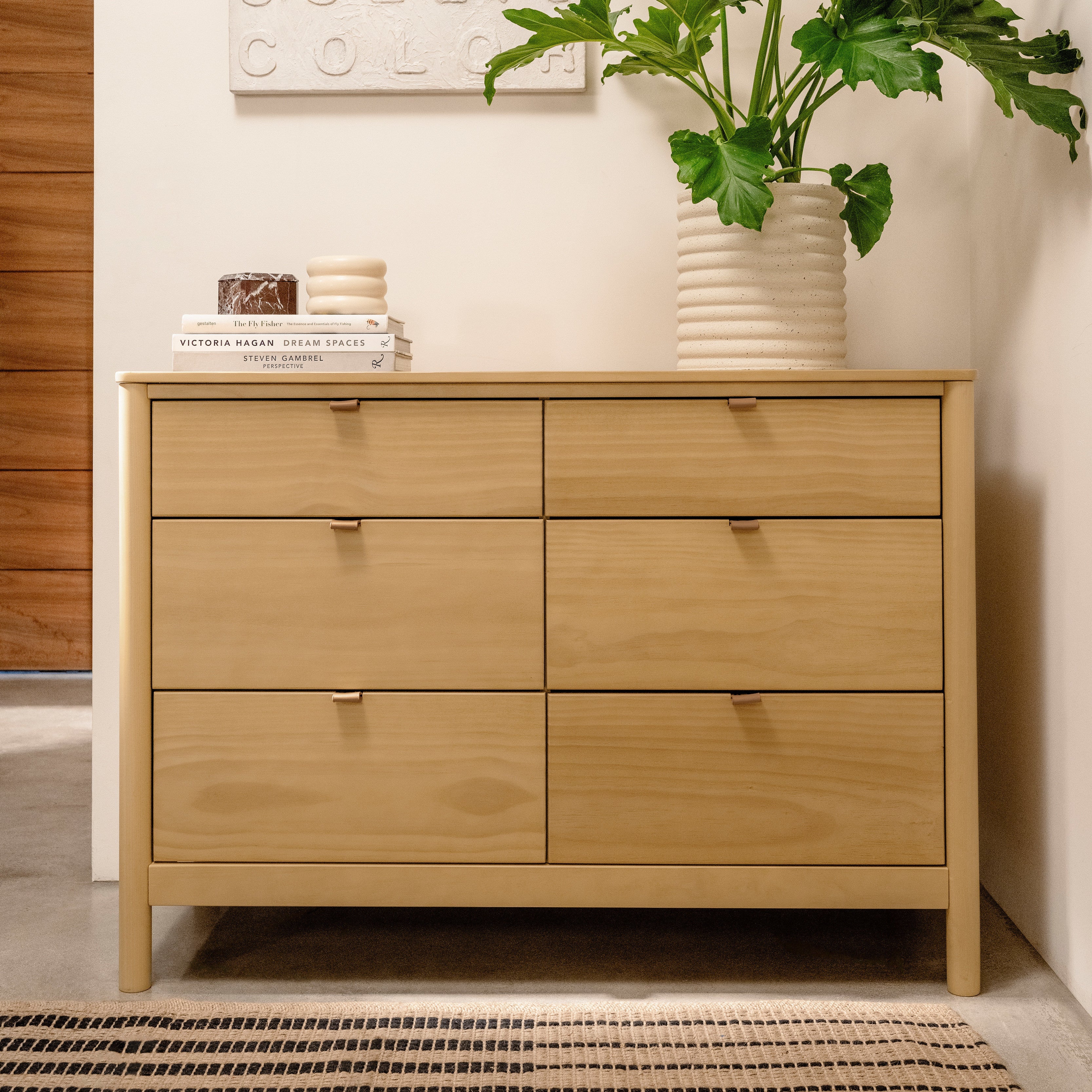 M25616HY,Babyletto,Bondi 6-Drawer Assembled Dresser in Honey