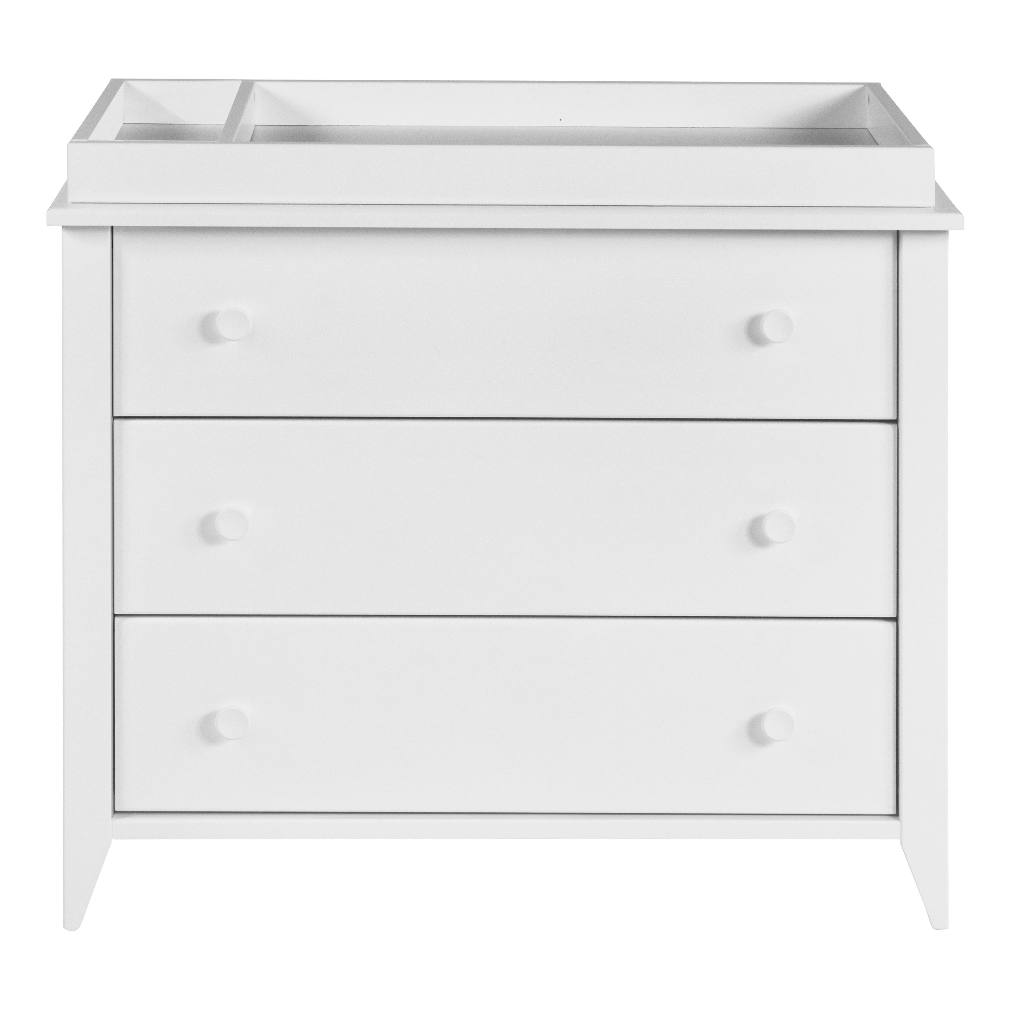 M10323W,Babyletto,Sprout 3-Drawer Changer Dresser in White Finish