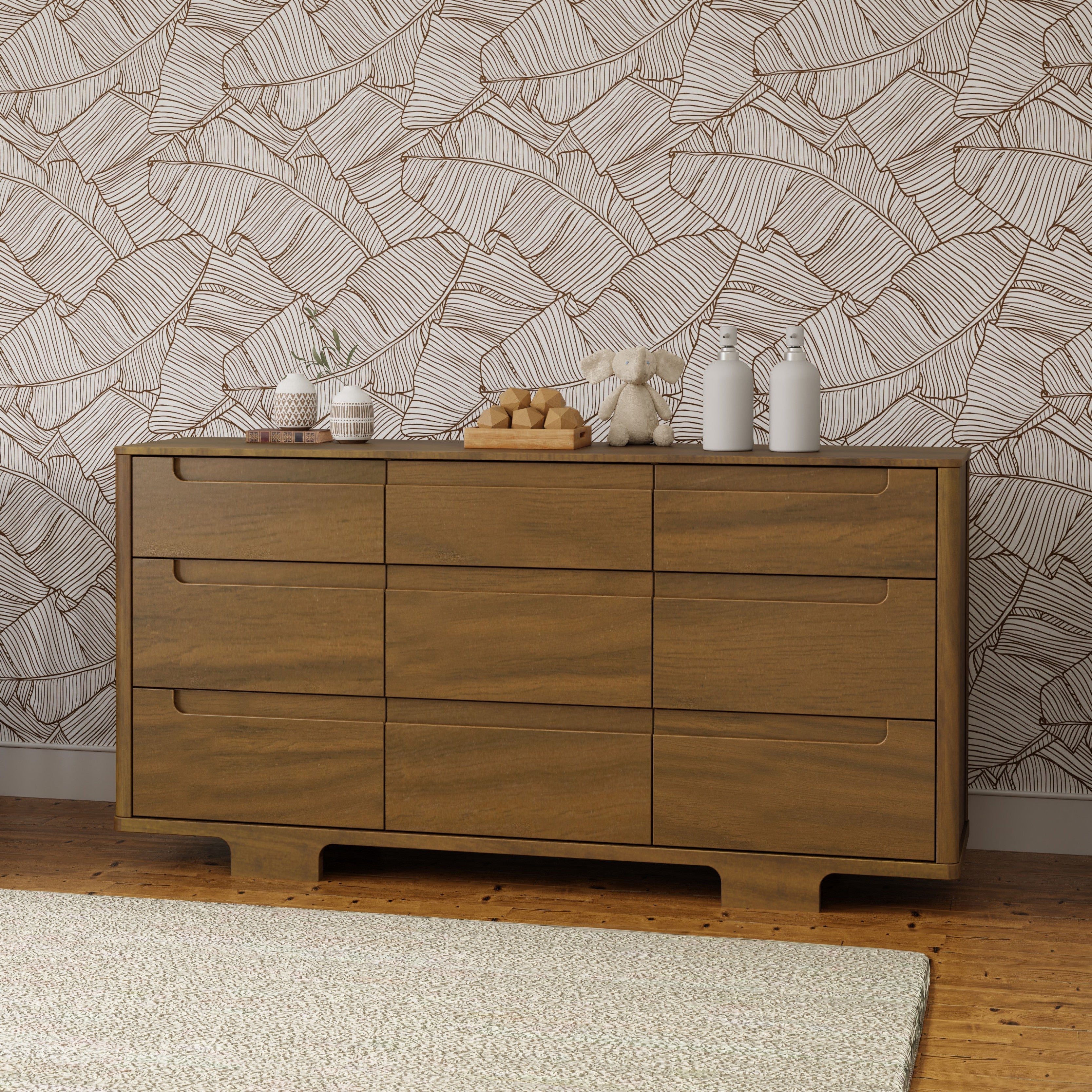 M23428NL,Babyletto,Yuzu 9-Drawer Dresser  Assembled in Natural Walnut