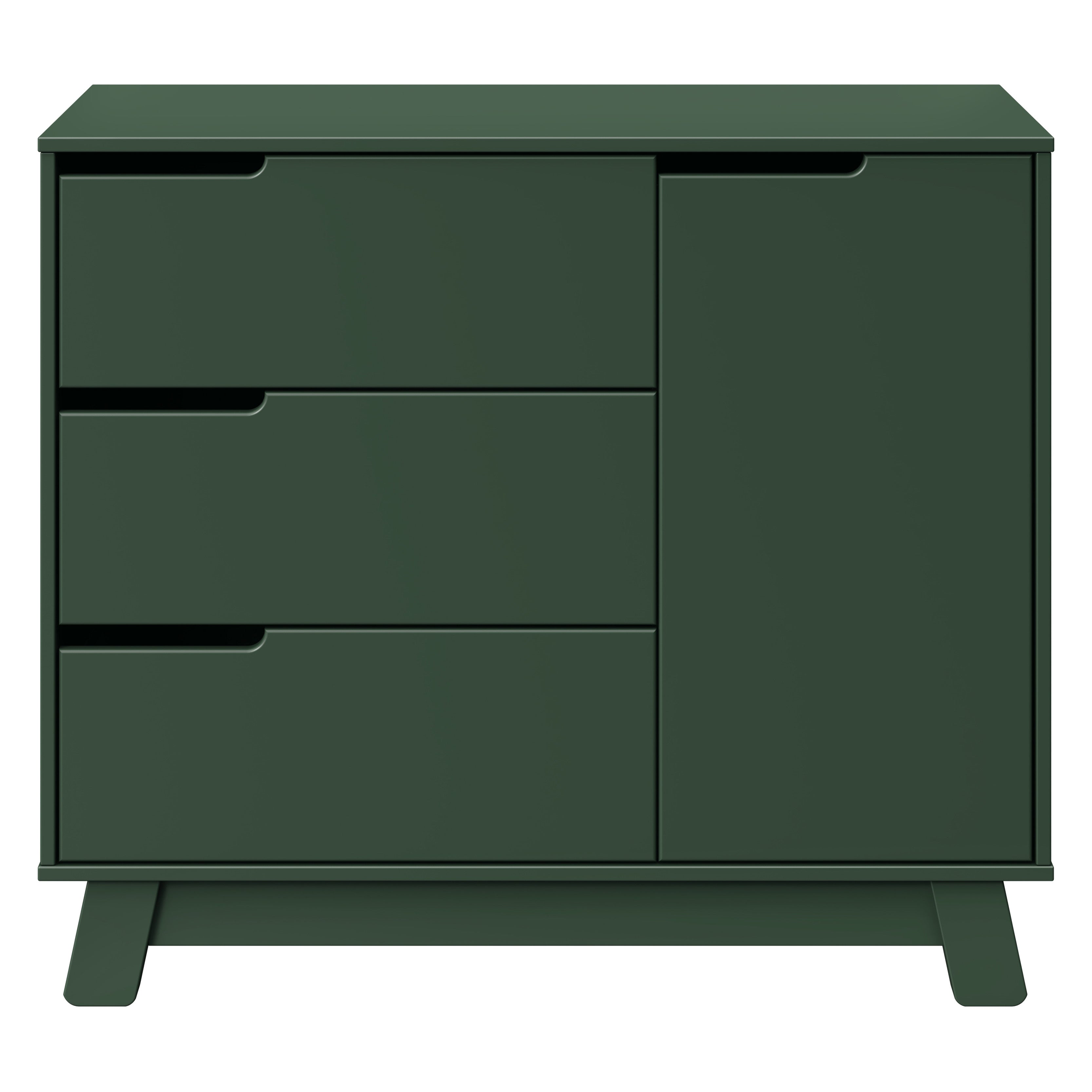 M4223FRGR,Babyletto,Hudson 3-Drawer Changer Dresser w/Removable Changing Tray in Forest Green