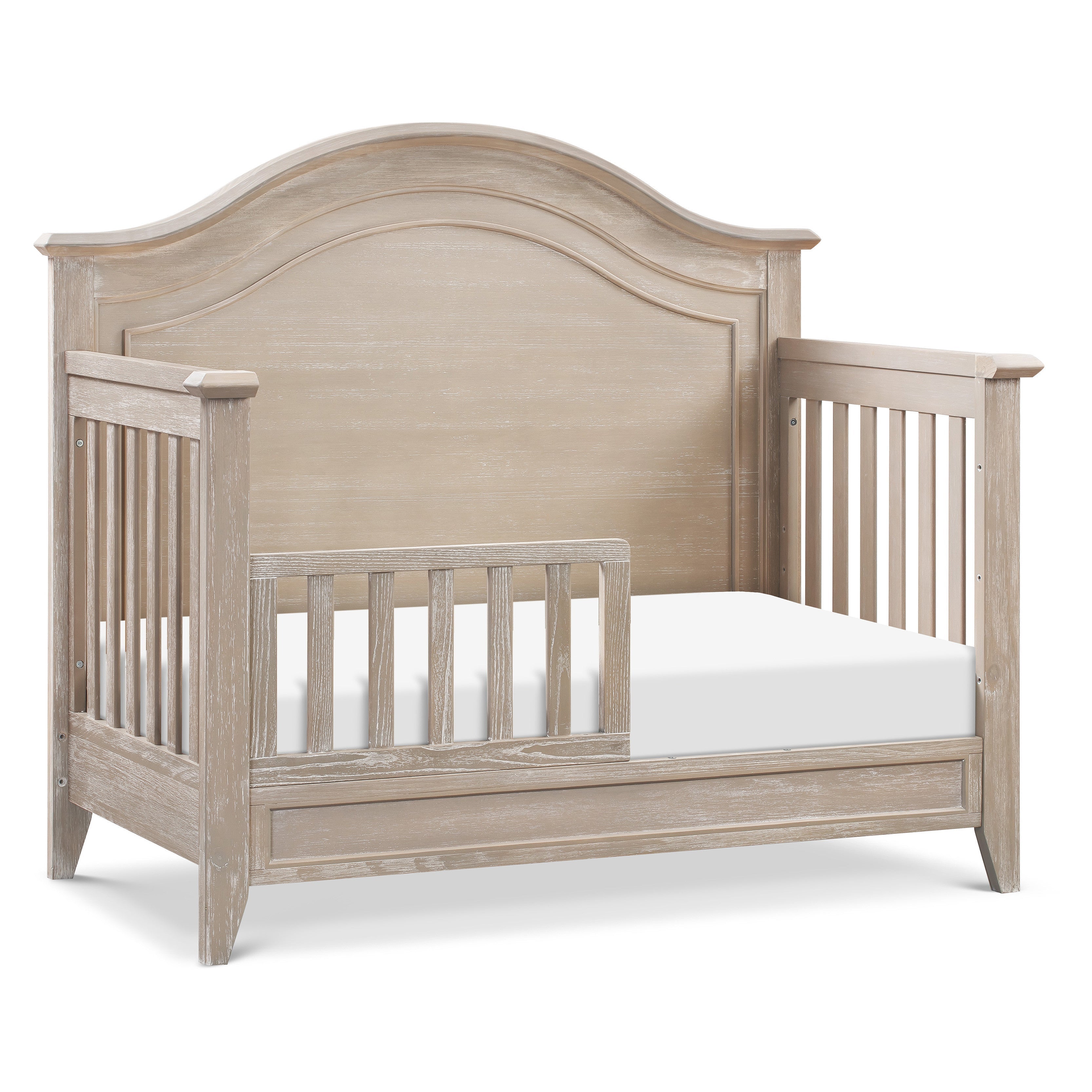 M34401SDB,Monogram by Namesake,Beckett Rustic 4-in-1 Convertible Curve Top Crib in Sandbar