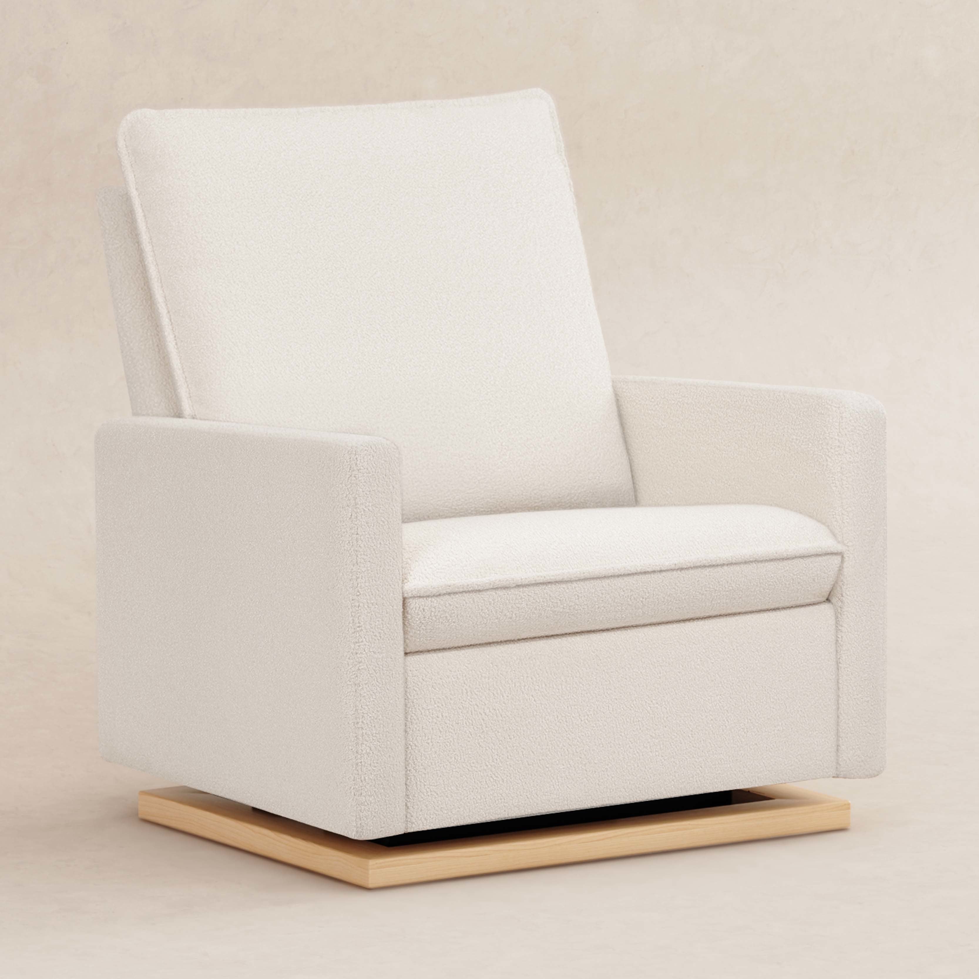 Babyletto Cali Pillowback Chair and a Half Glider in Fleece