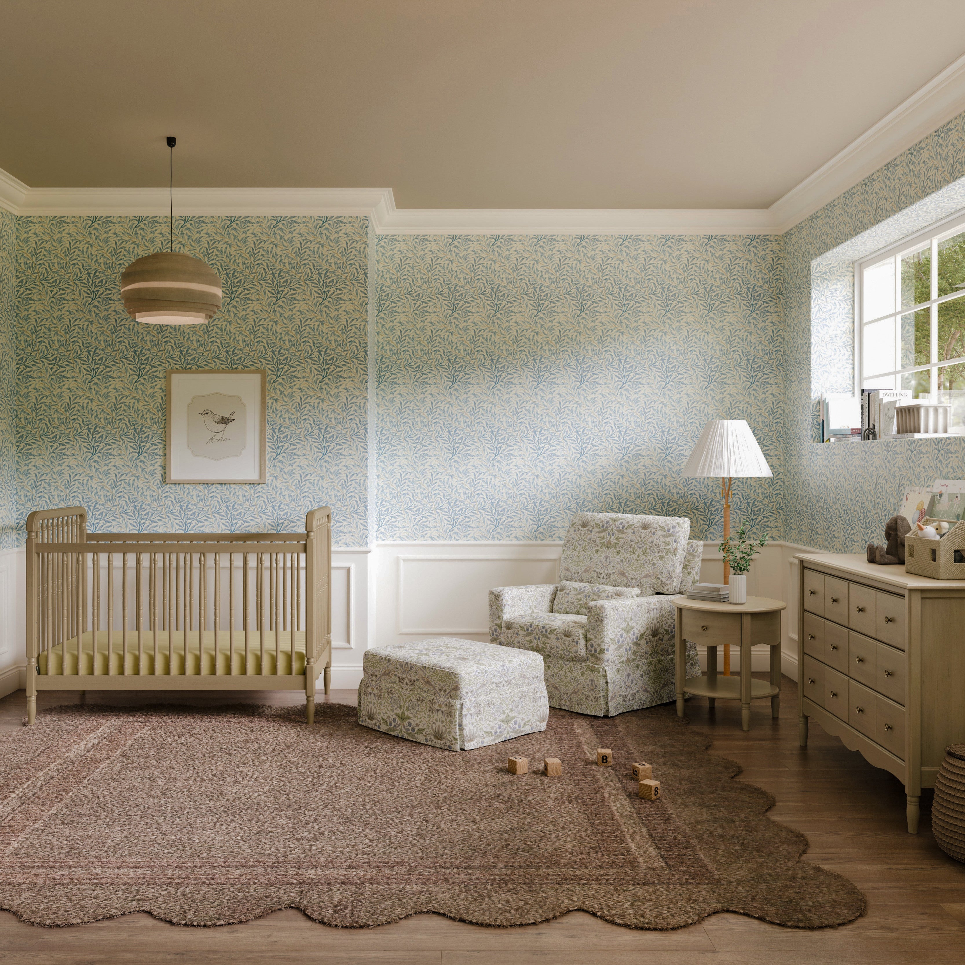 Morris & Co. x Namesake Crawford Pillowback Comfort Swivel Glider