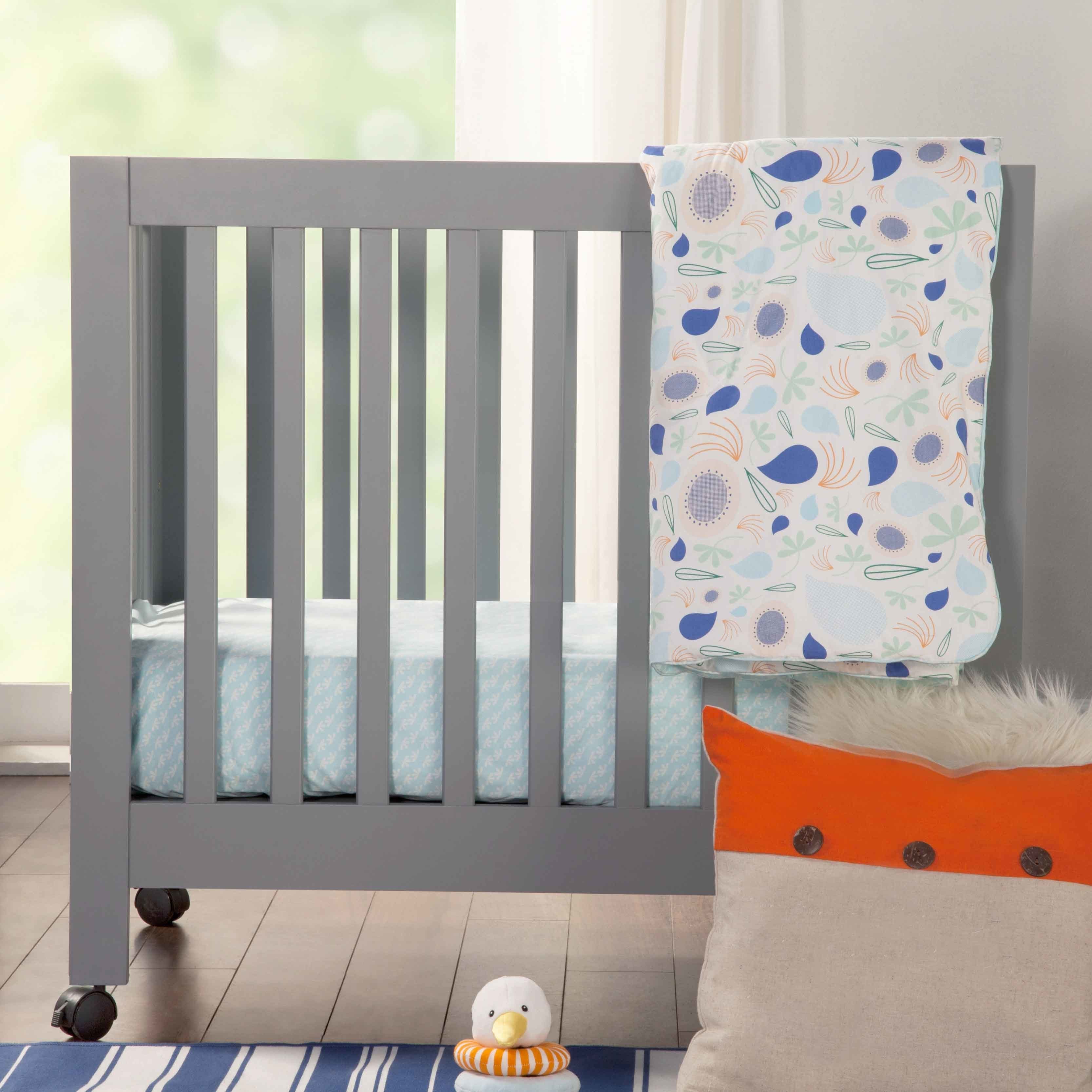 M6698G,Babyletto,Origami Mini Crib in Grey Finish