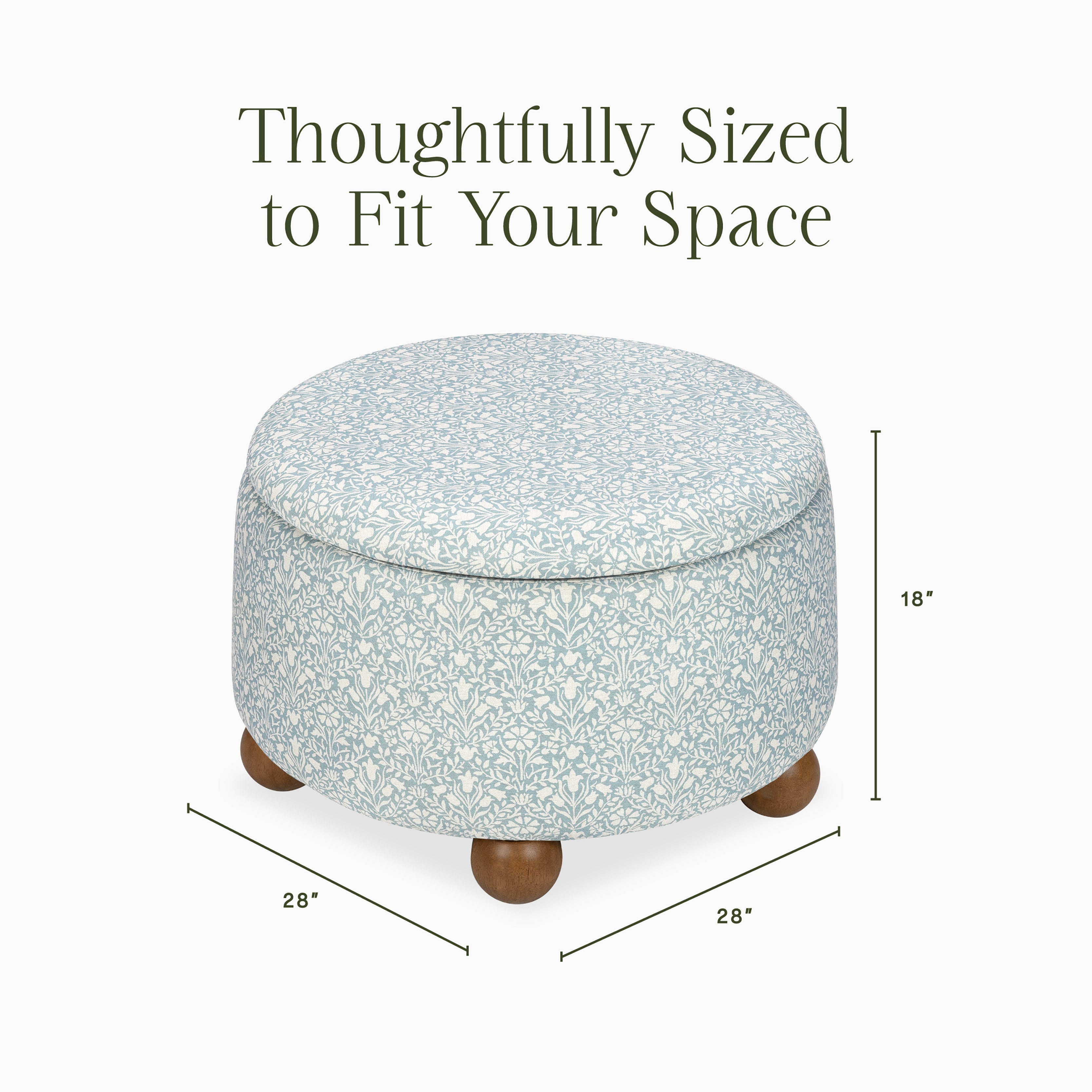 Morris & Co. x Namesake Tuffet Storage Ottoman