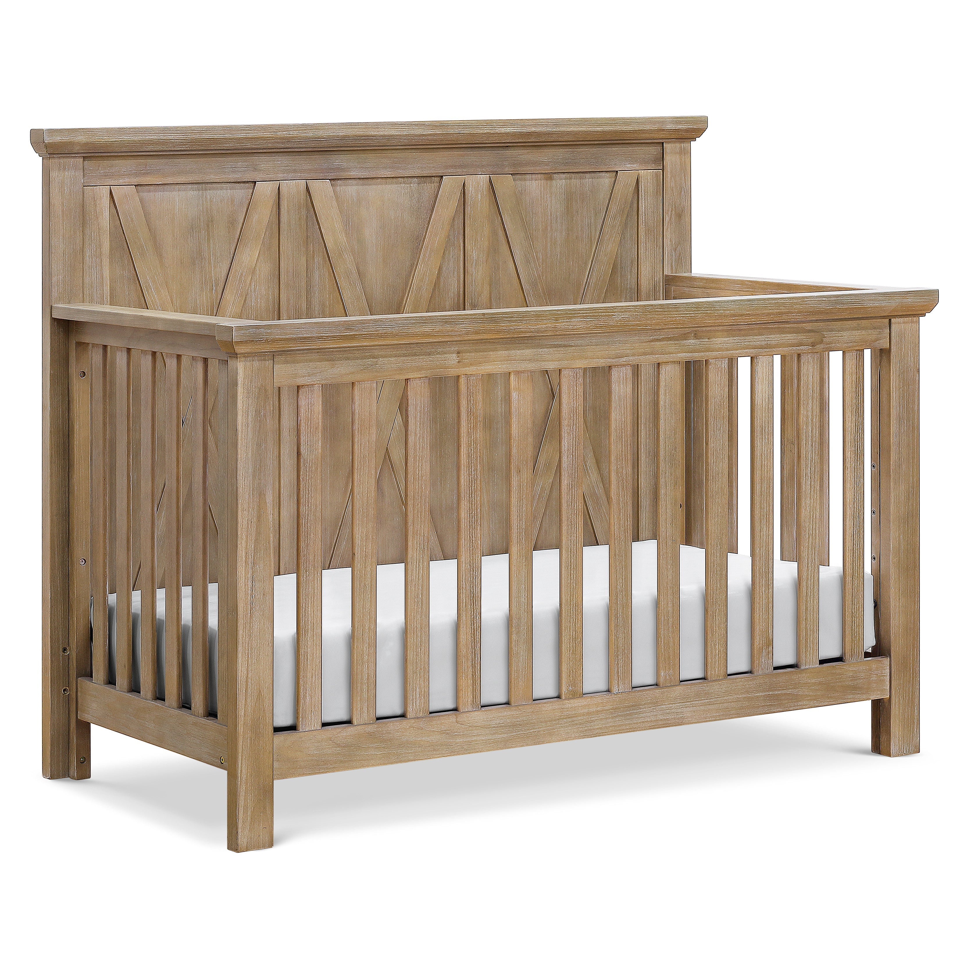 B14501DF,Monogram by Namesake,Emory Farmhouse 4-in-1 Convertible Crib in Driftwood