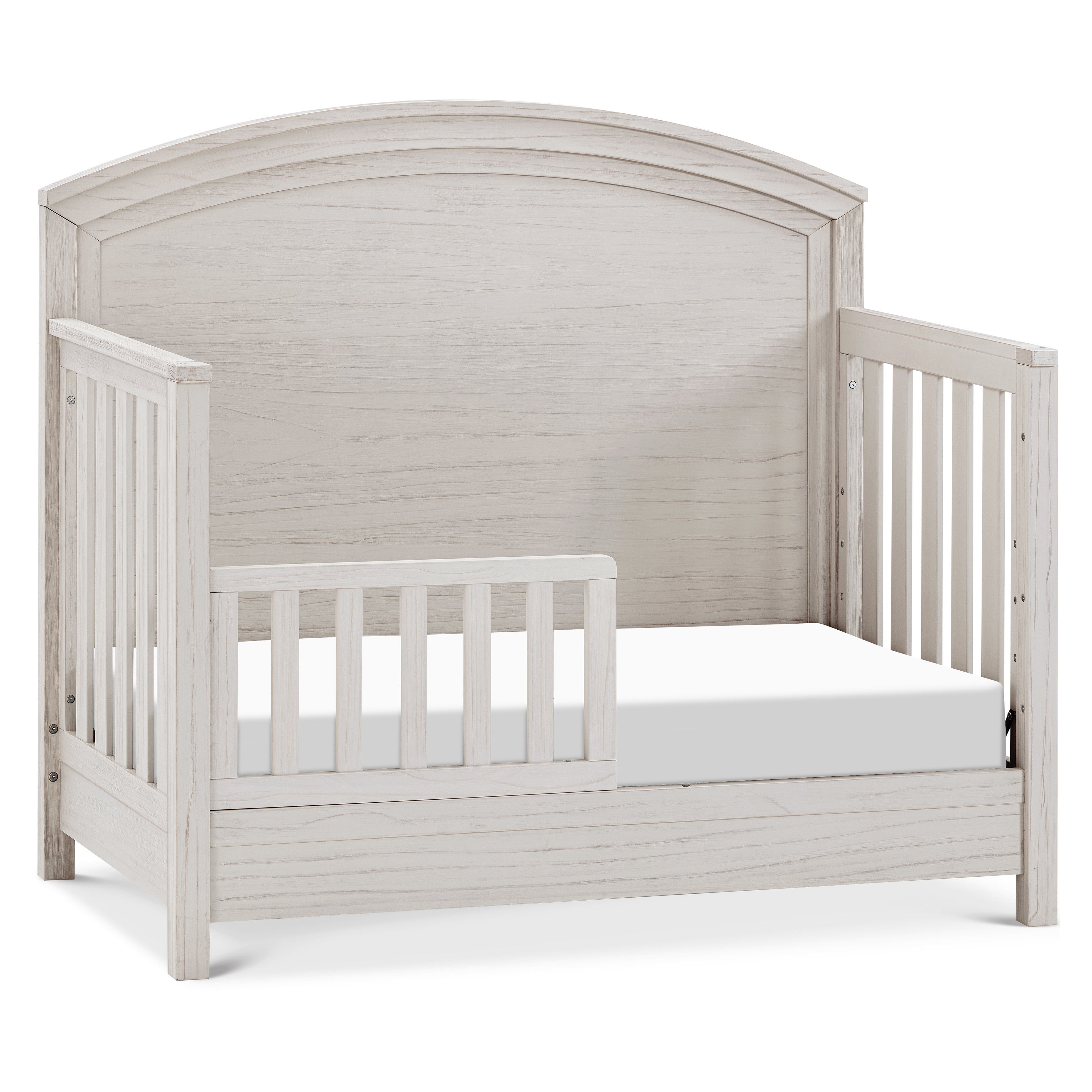 B26401WDF,Monogram by Namesake,Hemsted 4-in-1 Convertible Crib in White Driftwood