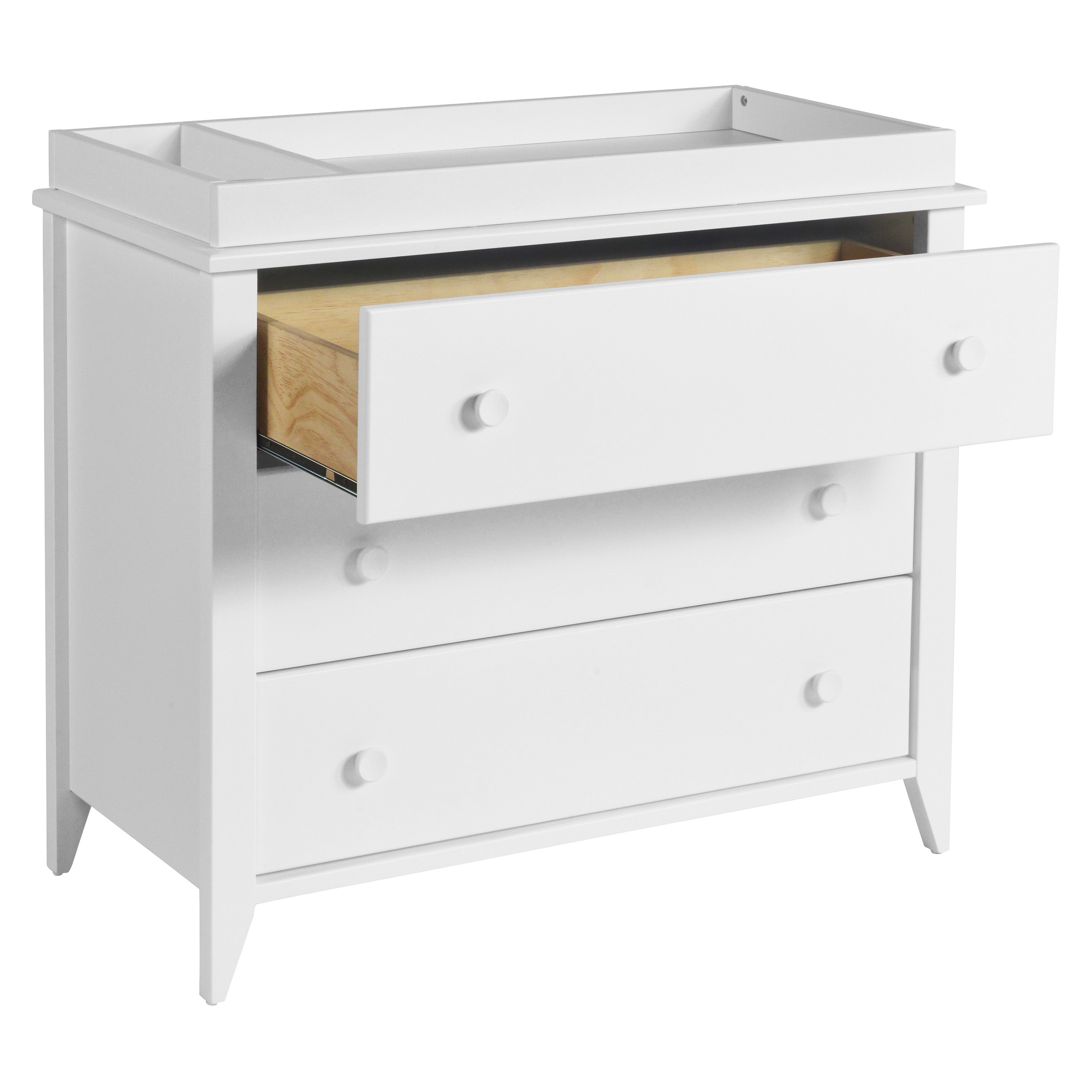 M10323W,Babyletto,Sprout 3-Drawer Changer Dresser in White Finish