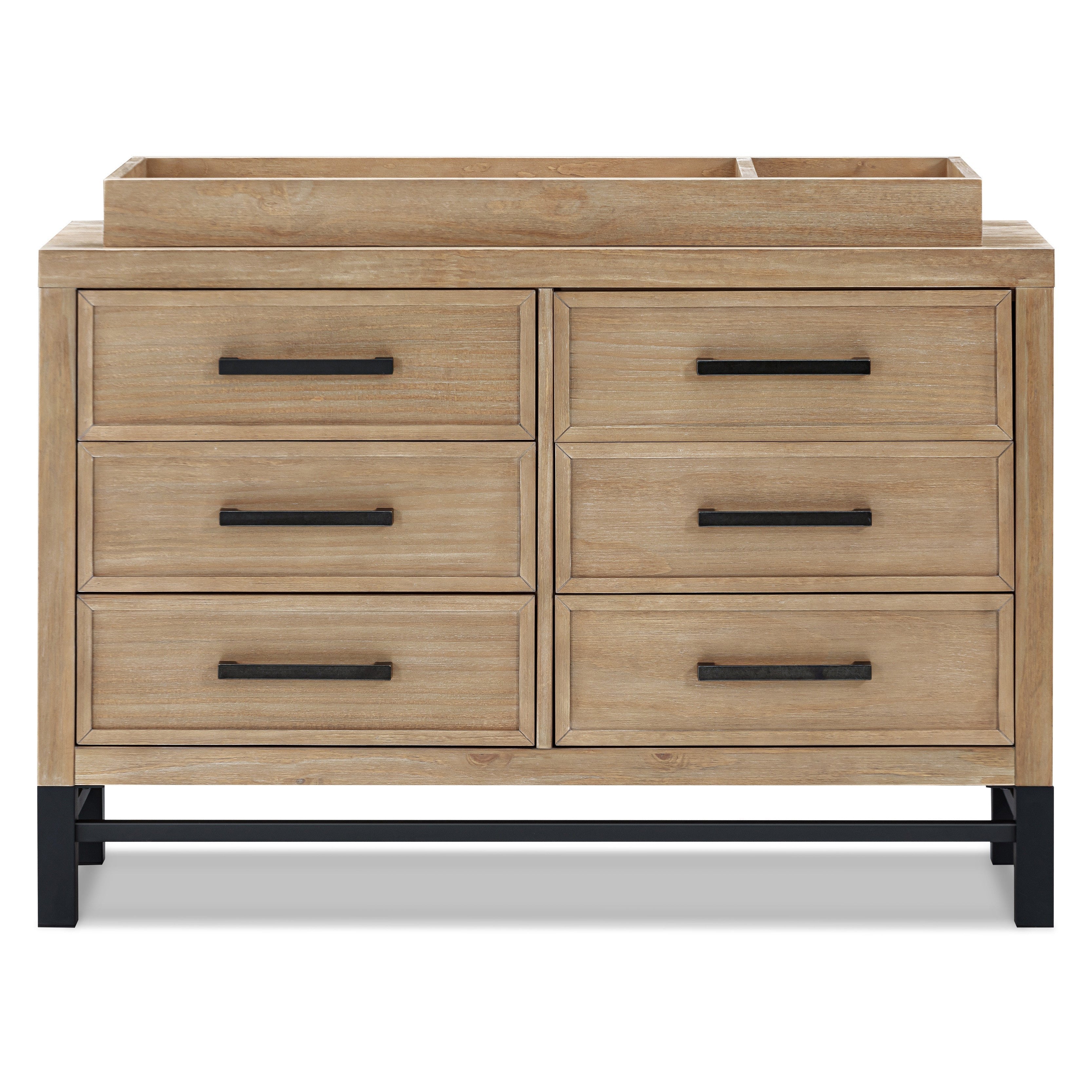 B25816DF,Monogram by Namesake,Newbern 6-Drawer Assembled Dresser in Driftwood