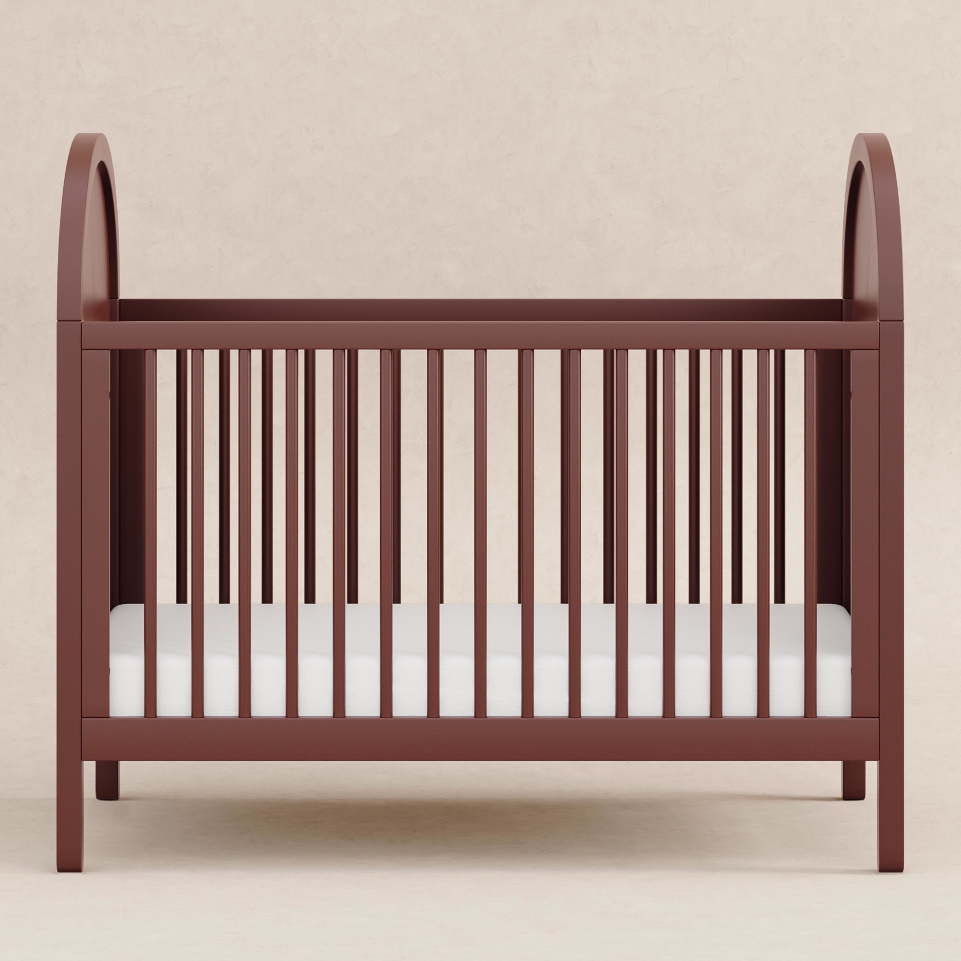 M25601CRNC,Babyletto,Bondi Cane 3-in-1 Convertible Crib w/ Toddler Bed Kit in Crimson with Natural Cane